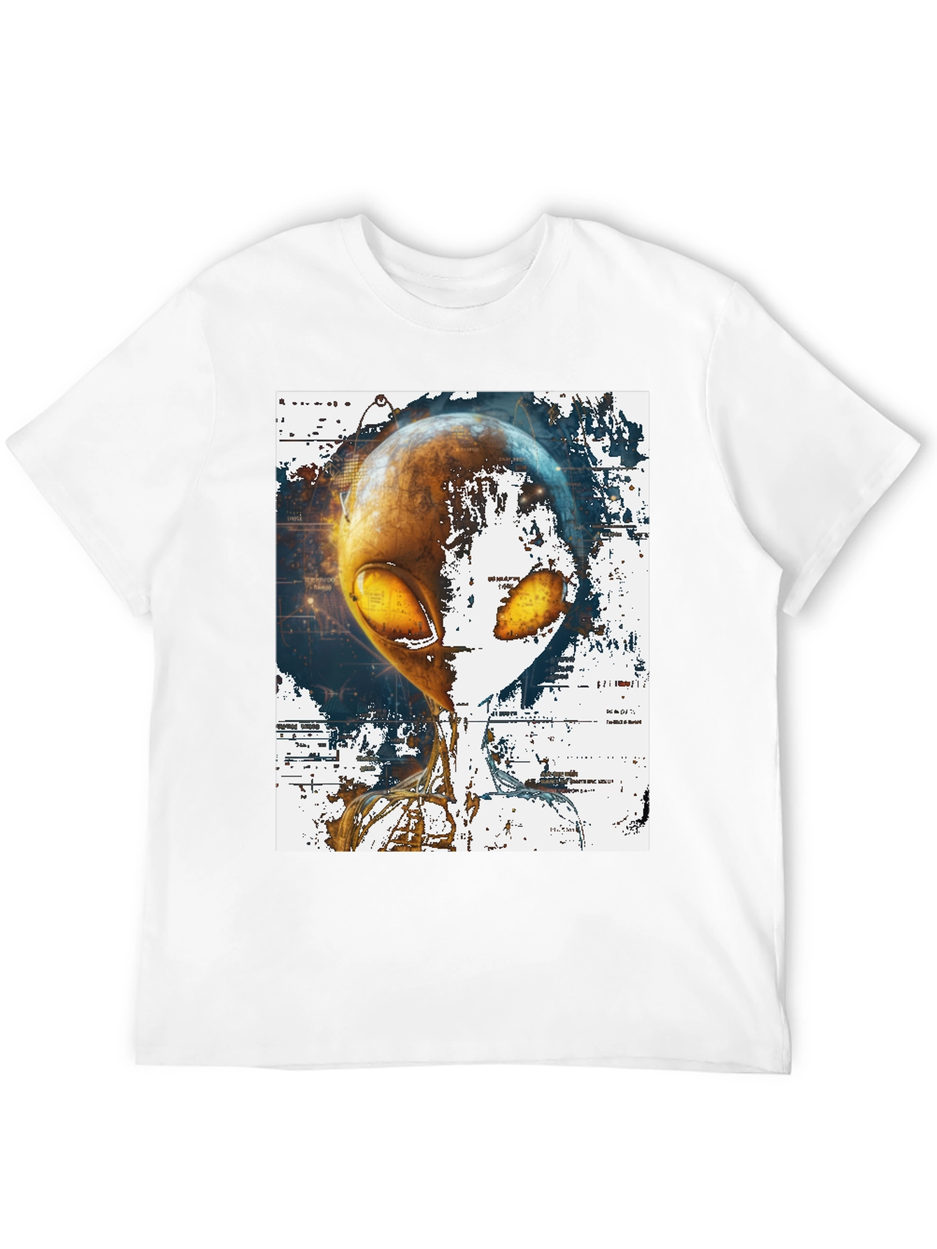 Alien Graphic Print T-Shirt - Sci-Fi Streetwear