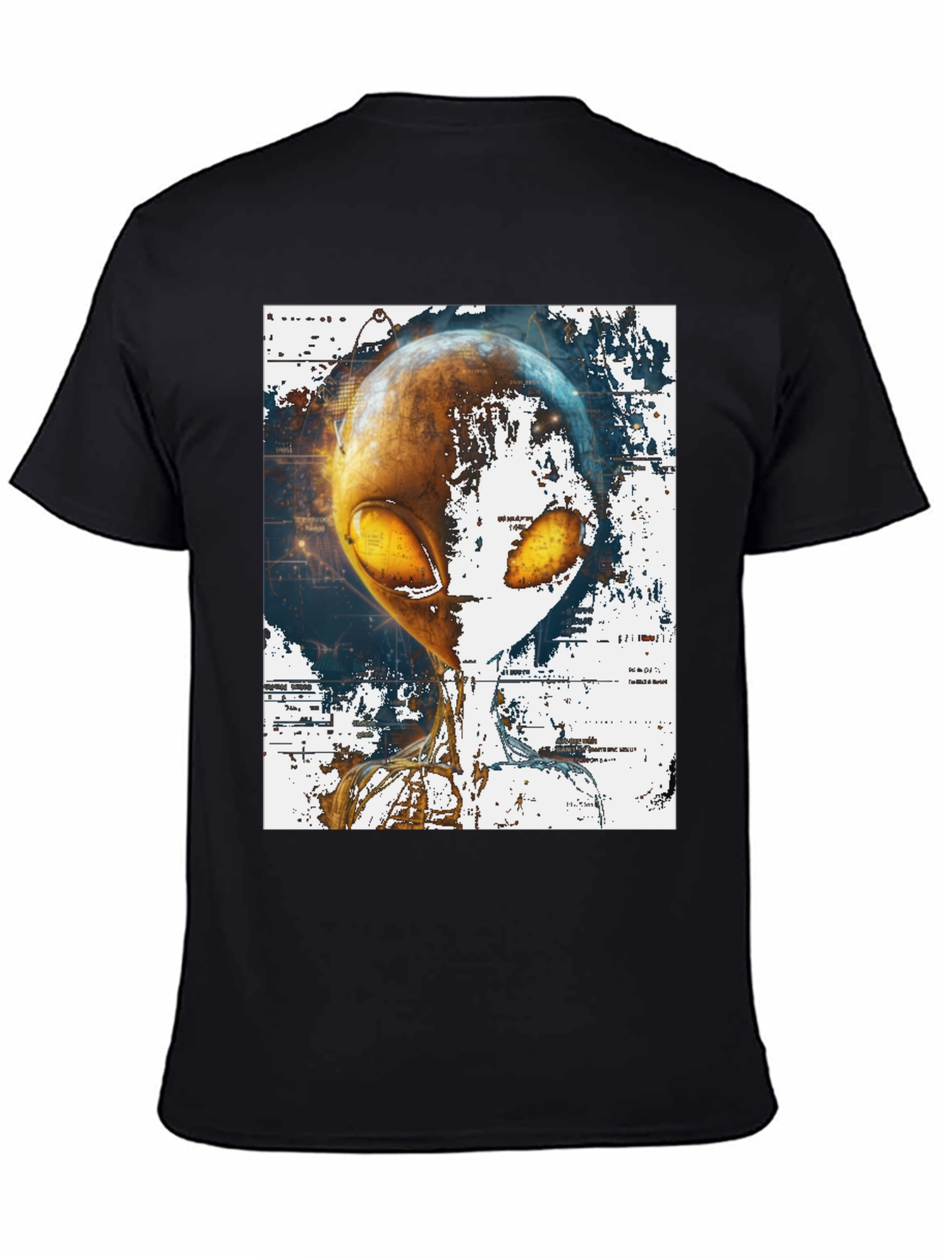 Alien Graphic Print T-Shirt - Sci-Fi Streetwear
