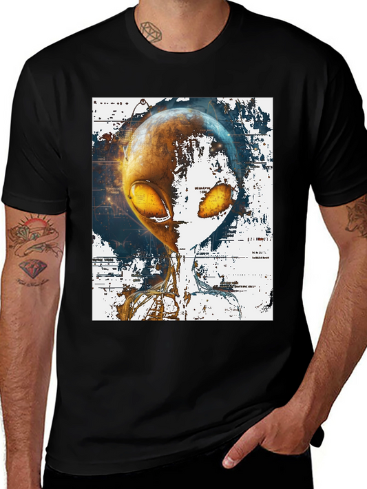 Alien Graphic Print T-Shirt - Sci-Fi Streetwear