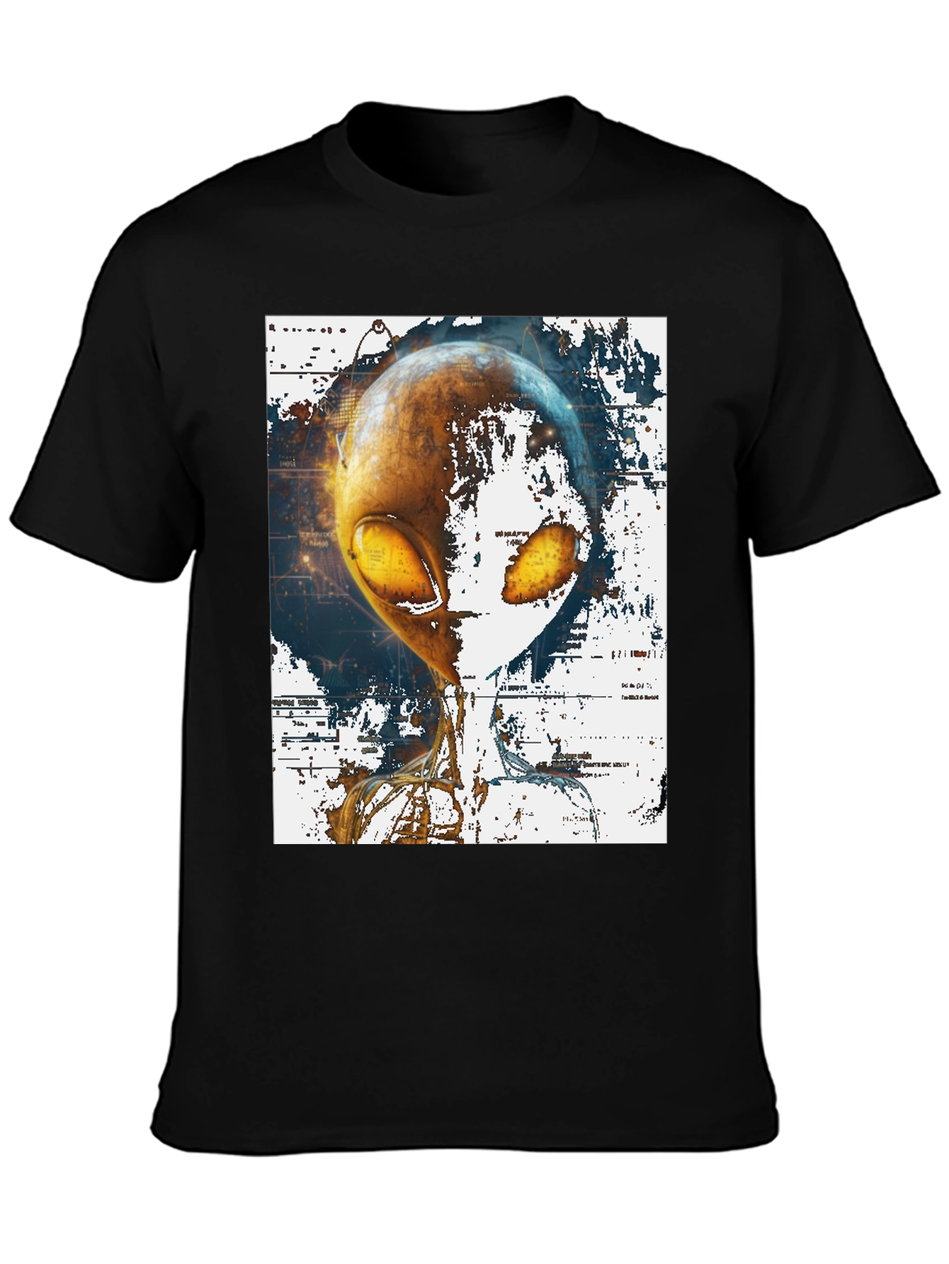 Alien Graphic Print T-Shirt - Sci-Fi Streetwear