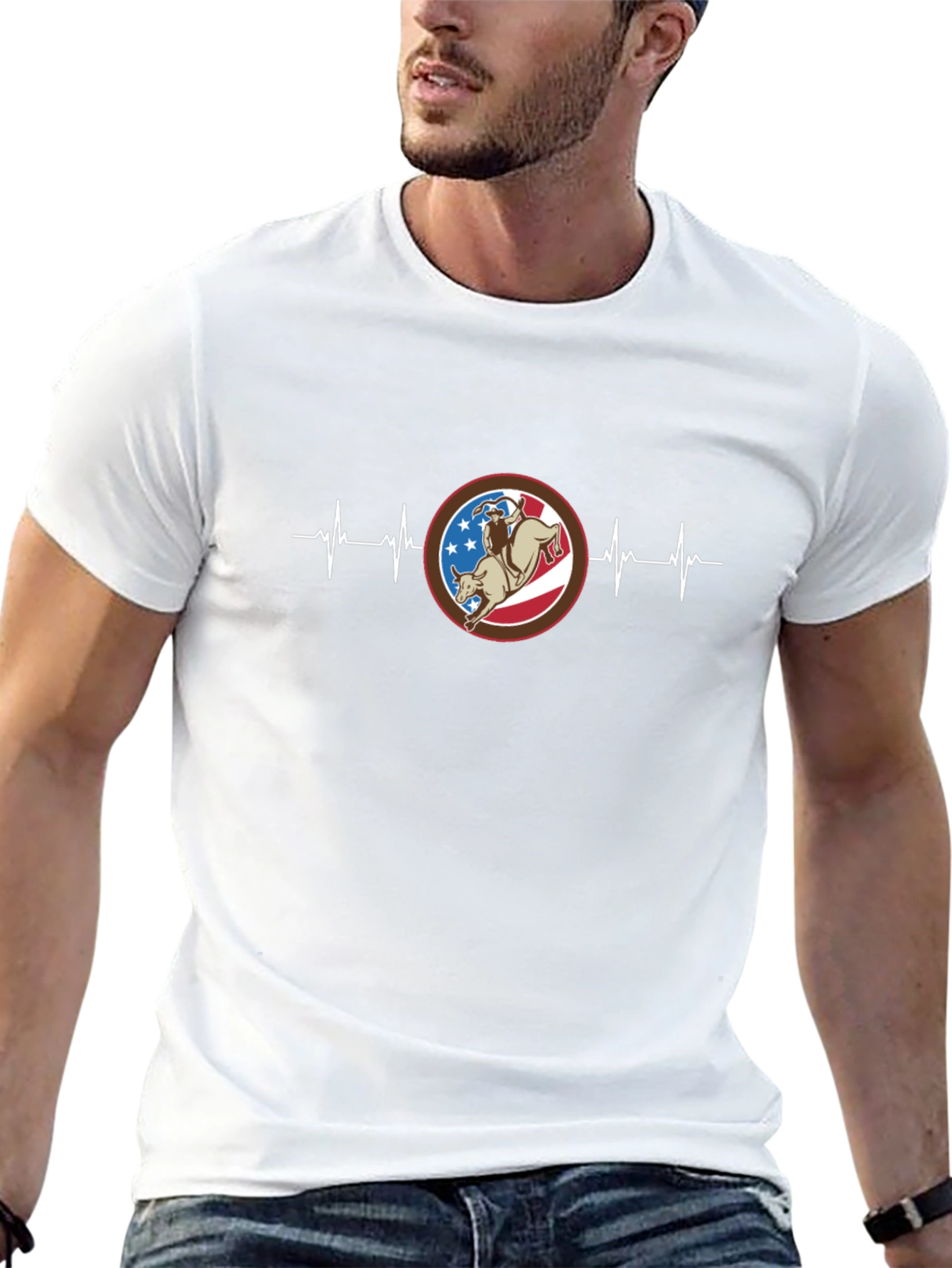 American Rodeo Heartbeat Graphic Tee