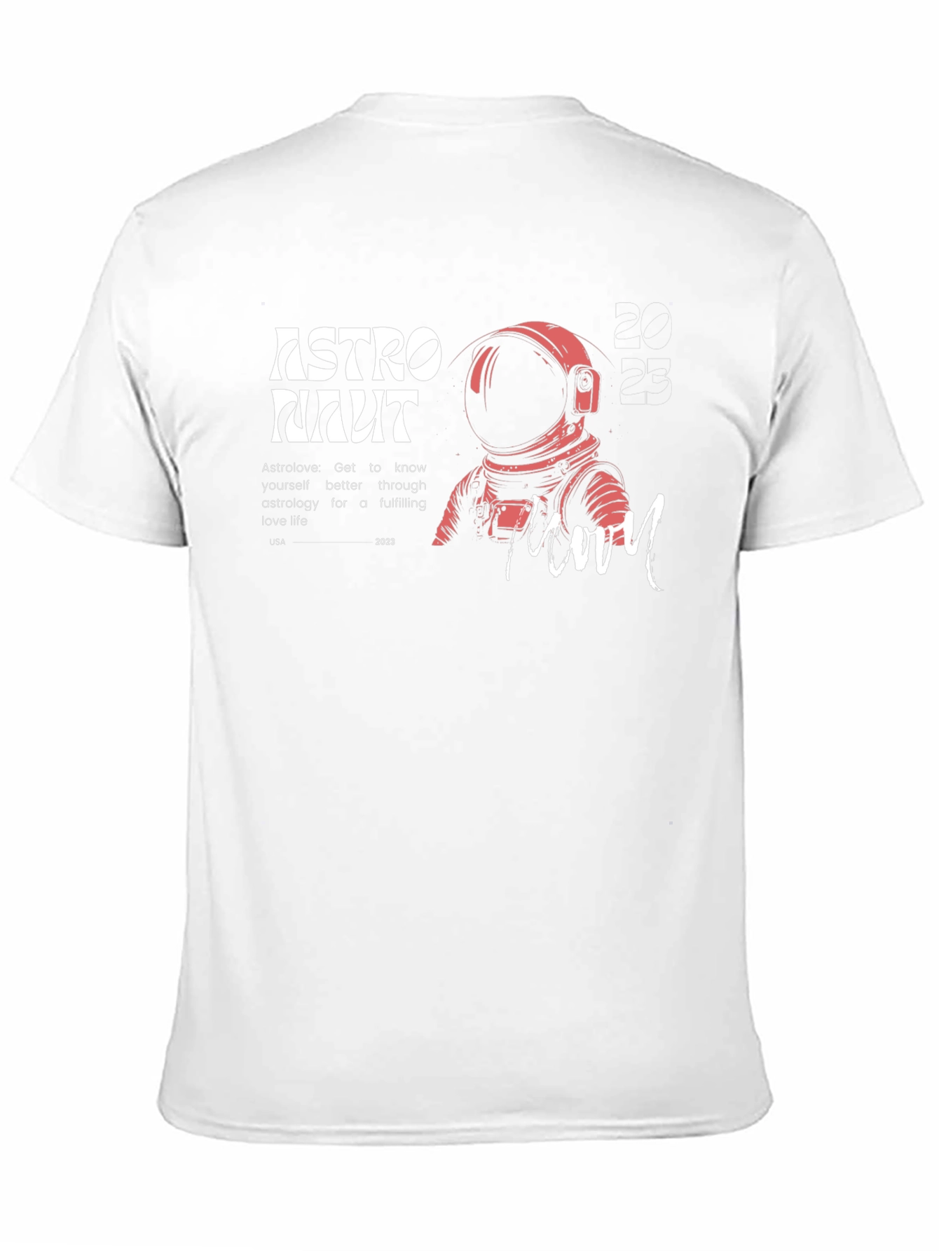 Astronaut Moon Graphic Tee - Black