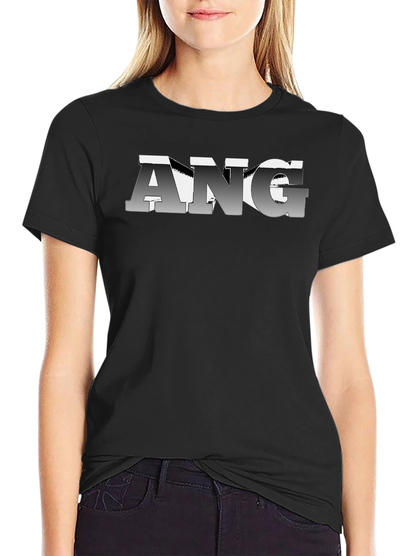 ANG Graphic Black T-Shirt