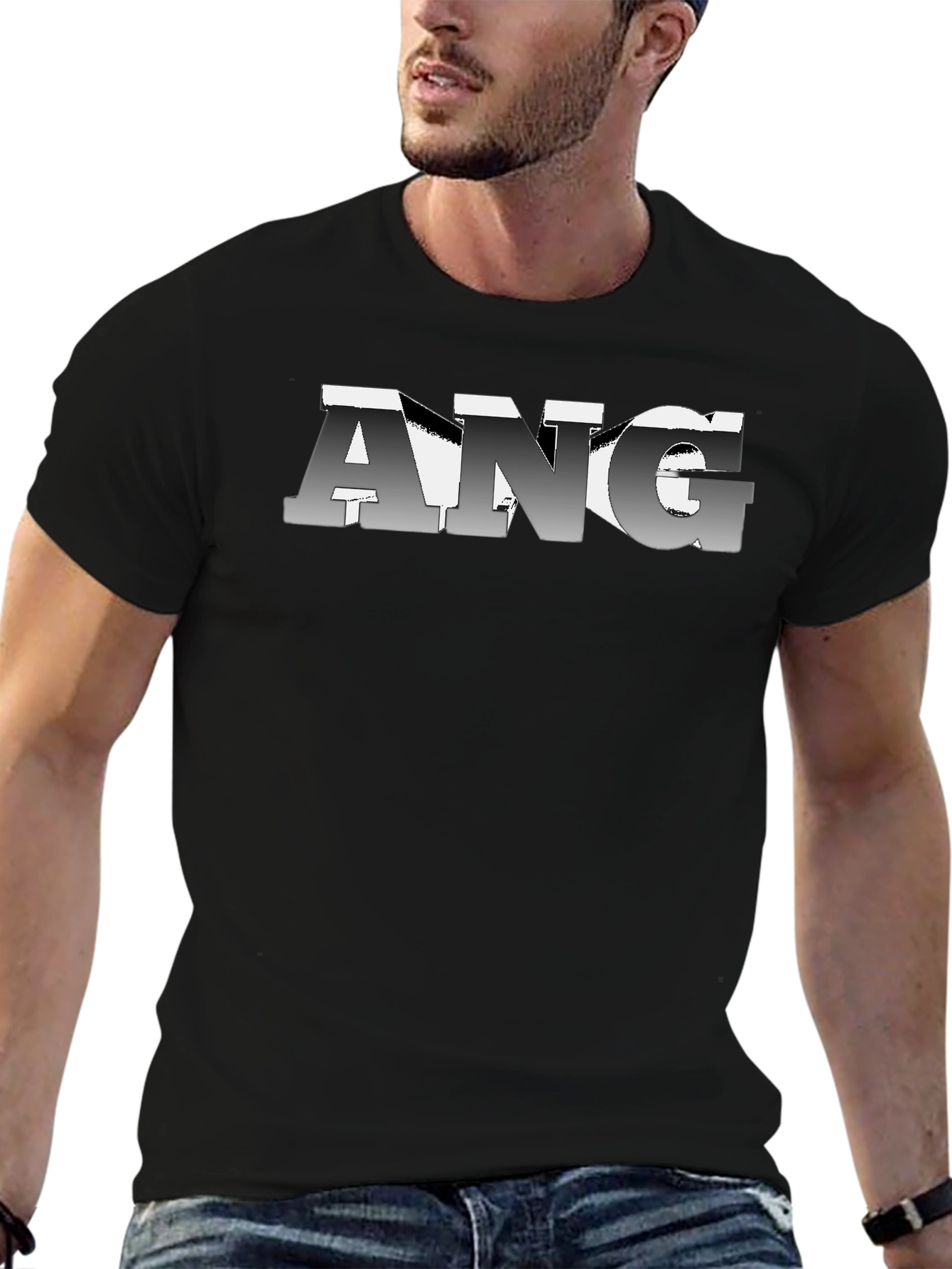 ANG Graphic Black T-Shirt