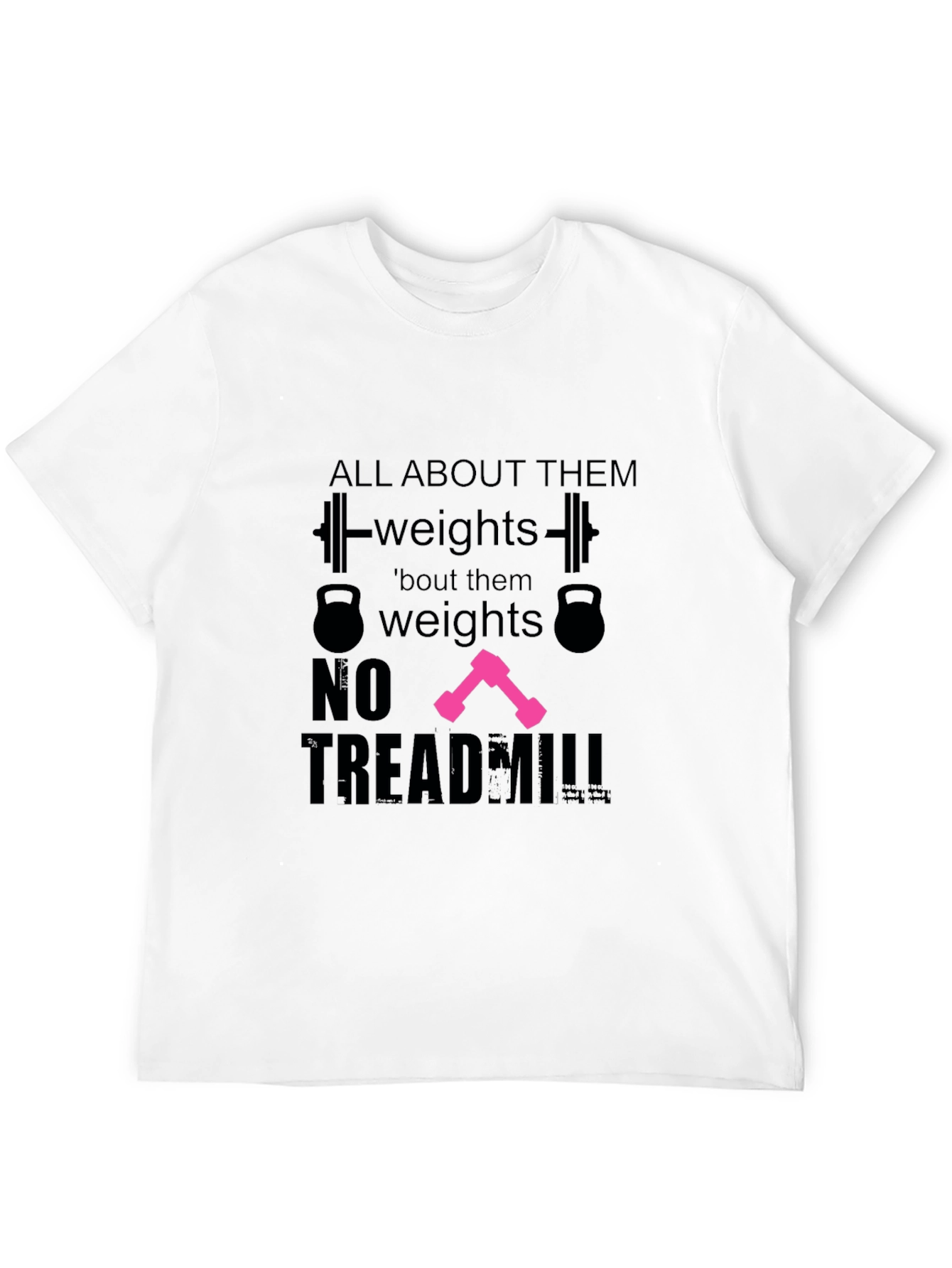 All About Weights Black T-Shirt