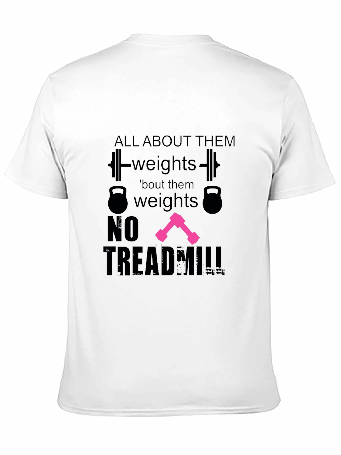 All About Weights Black T-Shirt