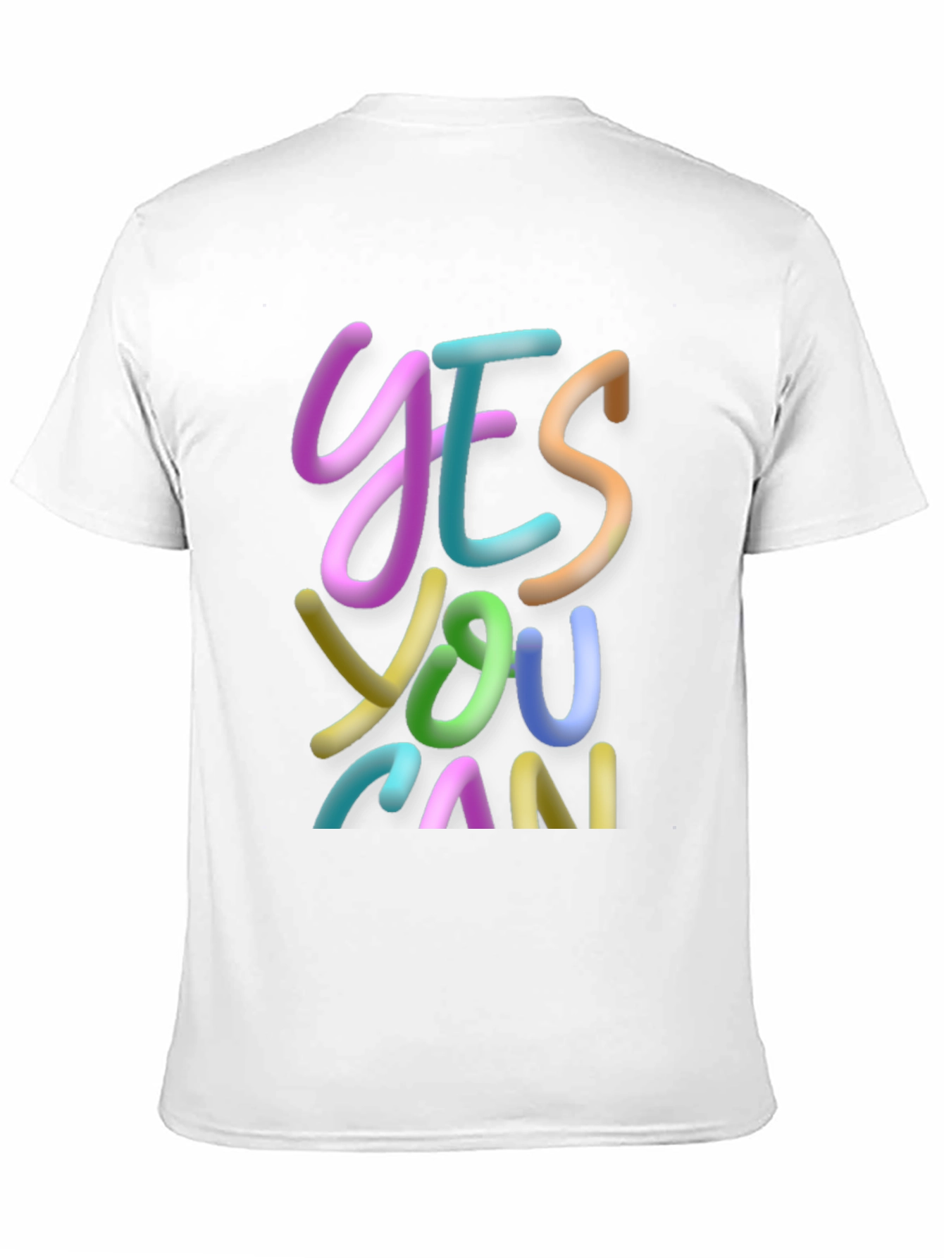 Yes You Can Graphic Tee - Inspirational Black T-Shirt
