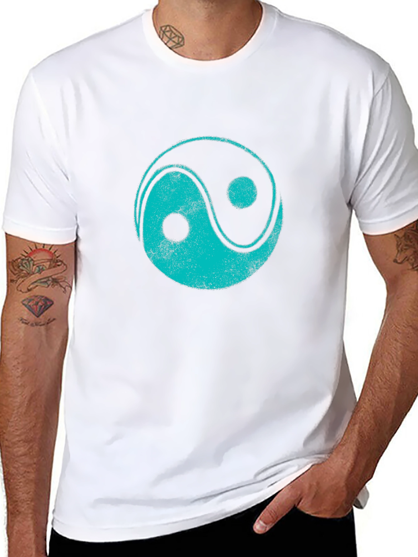 Yin Yang Graphic Tee - Black T-Shirt