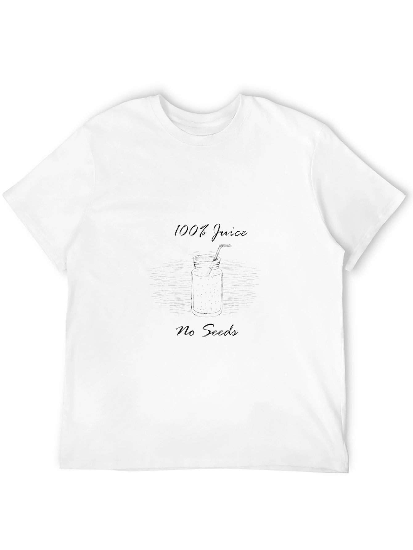 100% Juice No Seeds Black T-Shirt