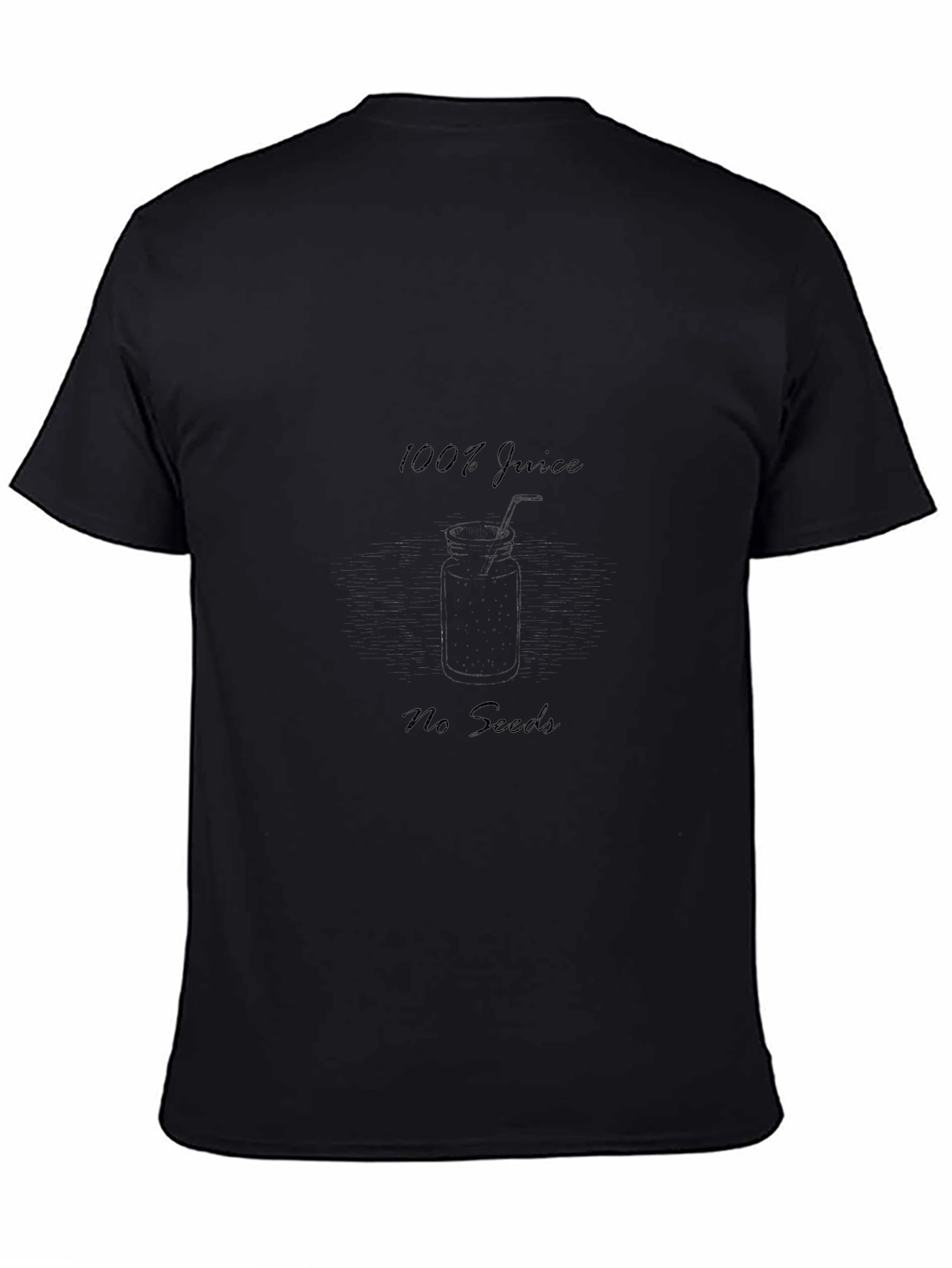 100% Juice No Seeds Black T-Shirt