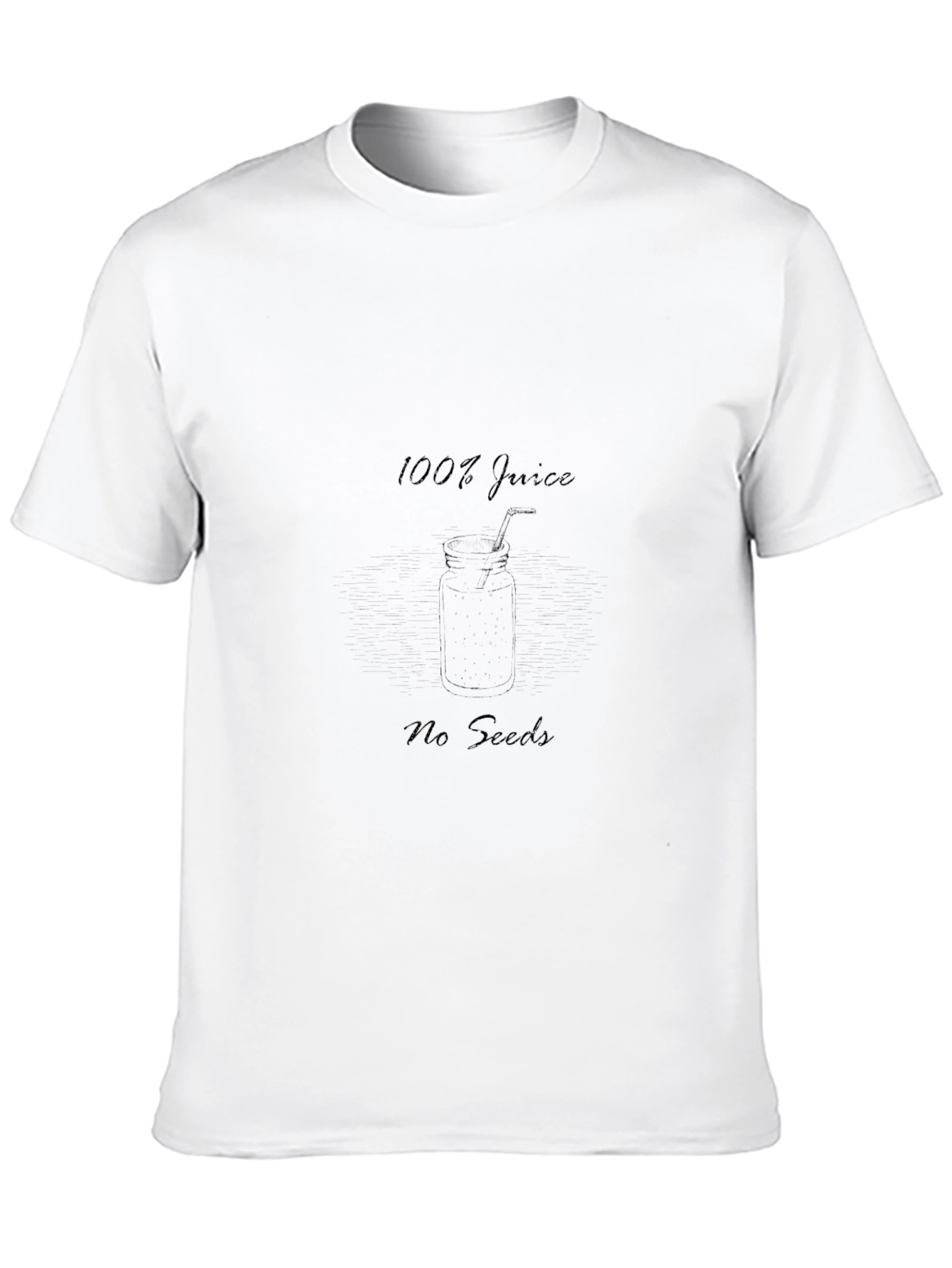100% Juice No Seeds Black T-Shirt