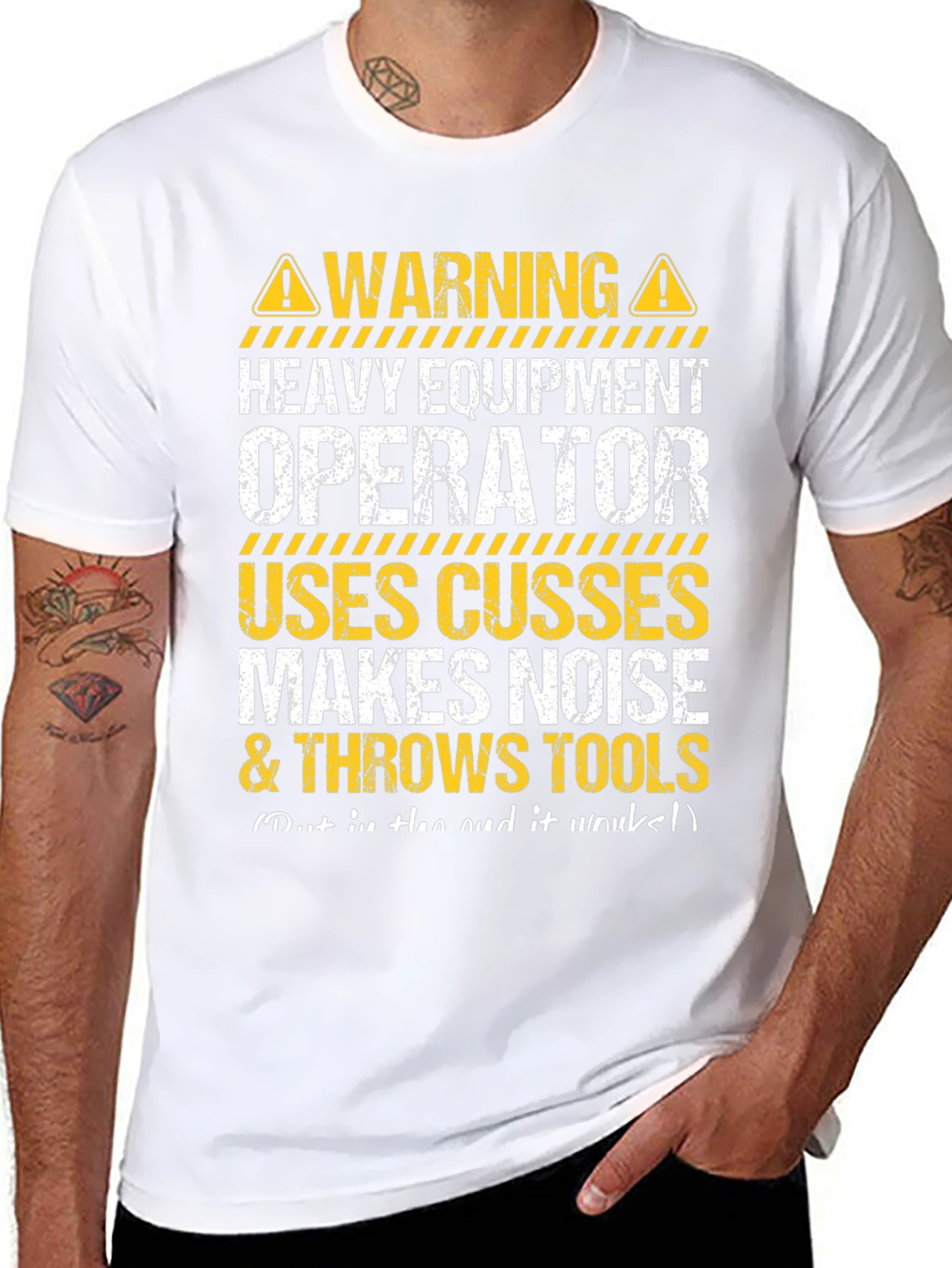 Warning Heavy Equipment Operator T-Shirt