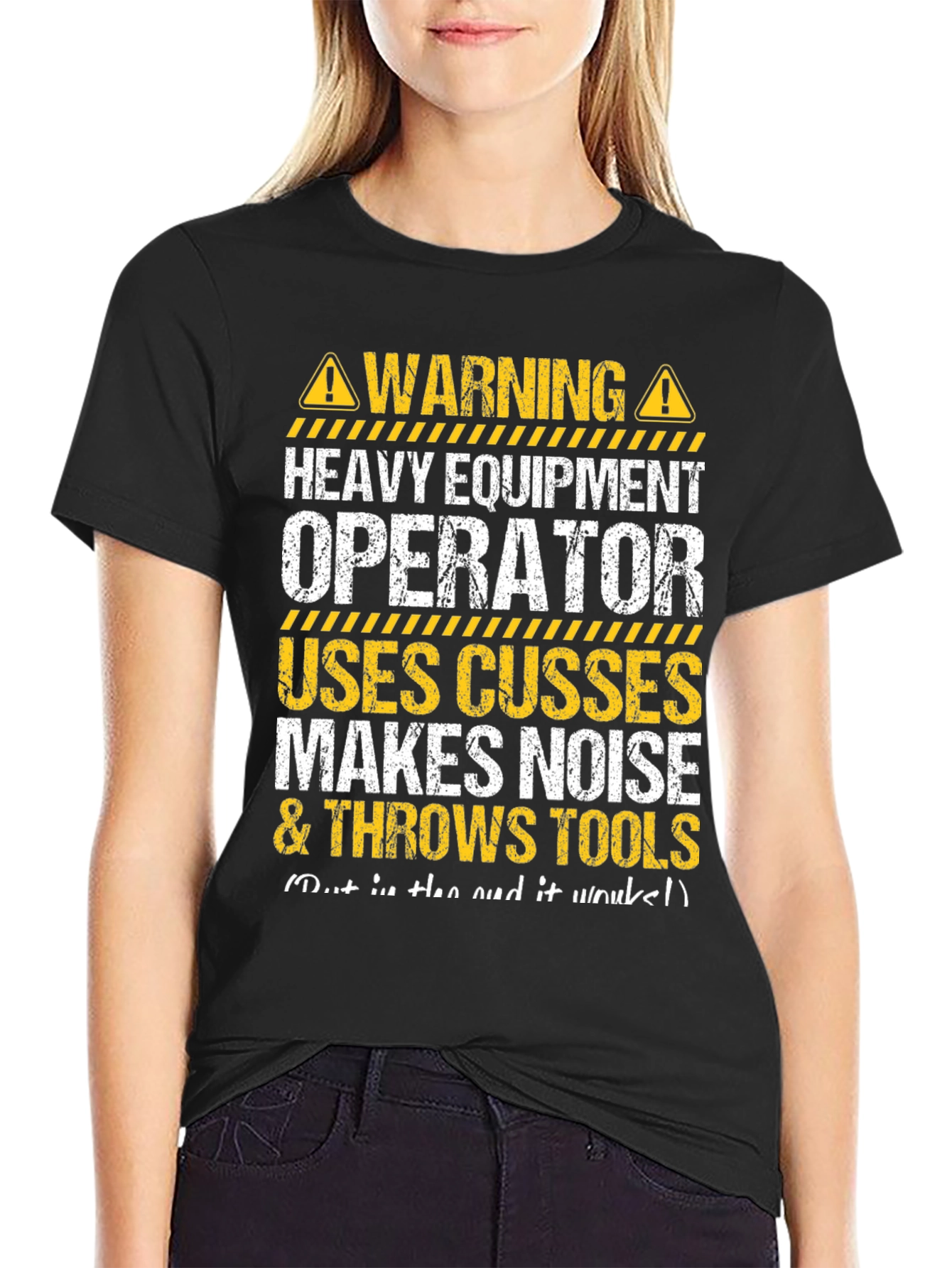 Warning Heavy Equipment Operator T-Shirt