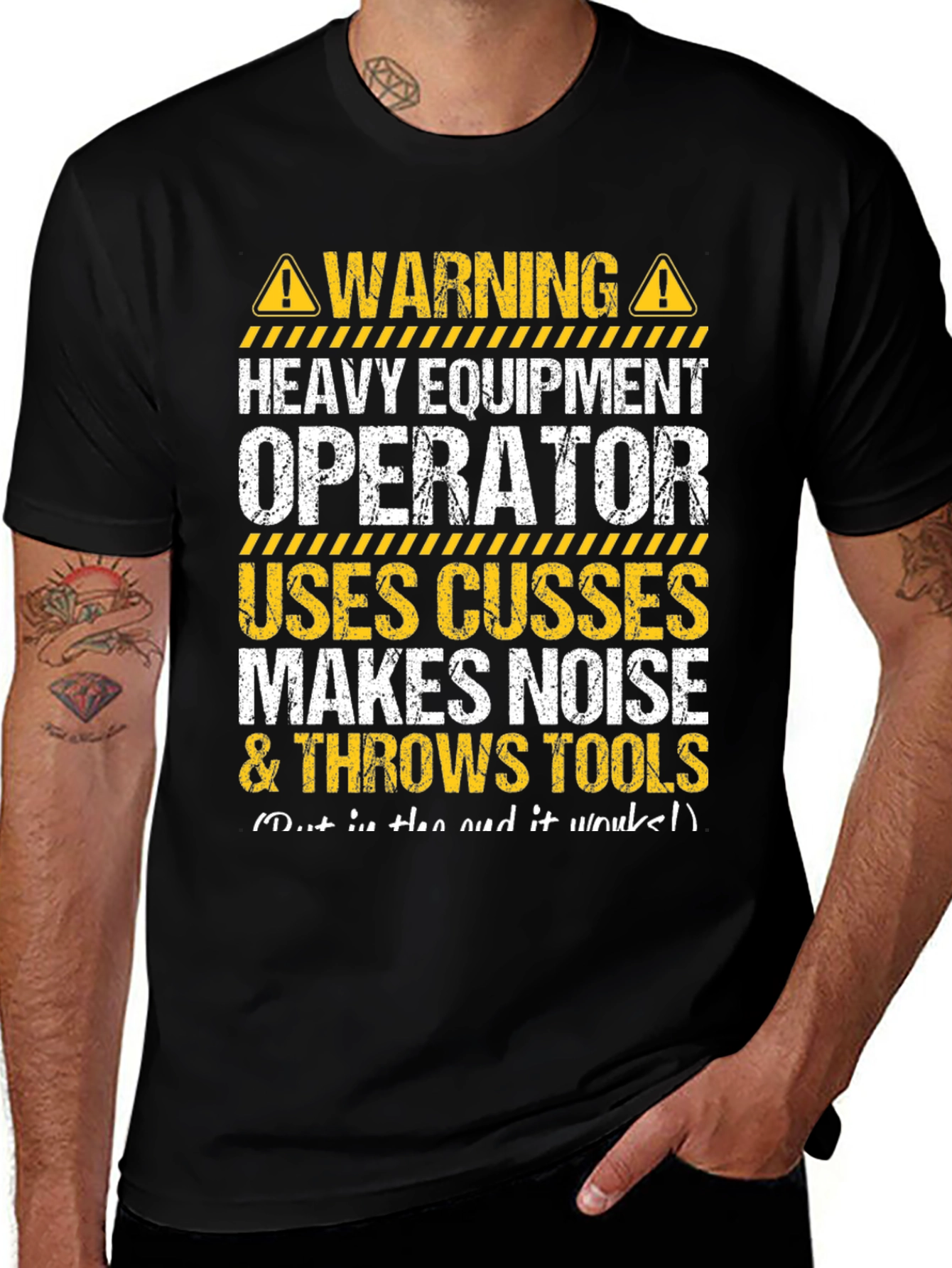 Warning Heavy Equipment Operator T-Shirt