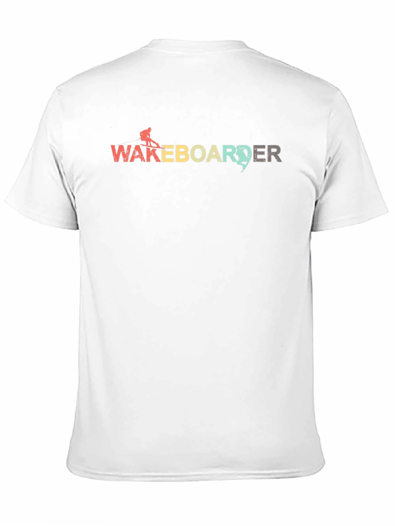Wakeboarder Graphic Tee - Black Cotton Blend