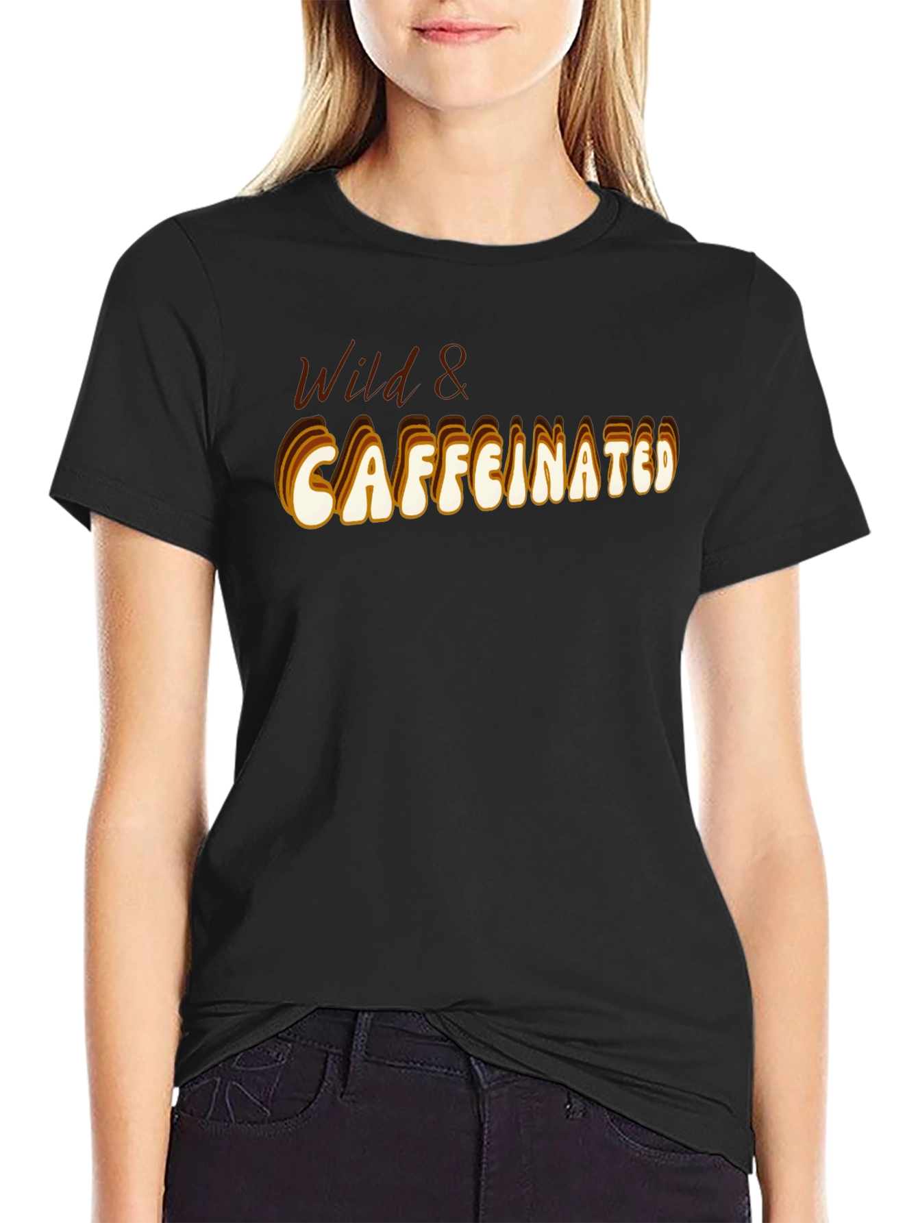 Wild & Caffeinated Black T-Shirt