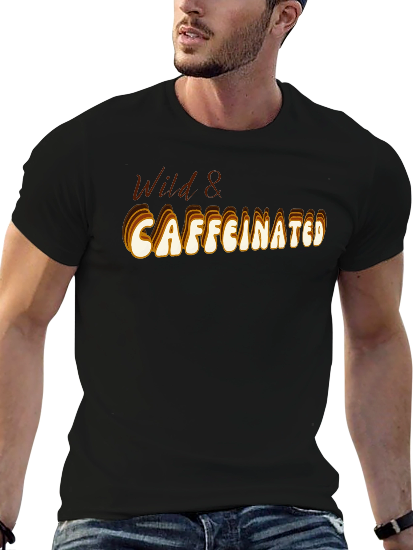 Wild & Caffeinated Black T-Shirt