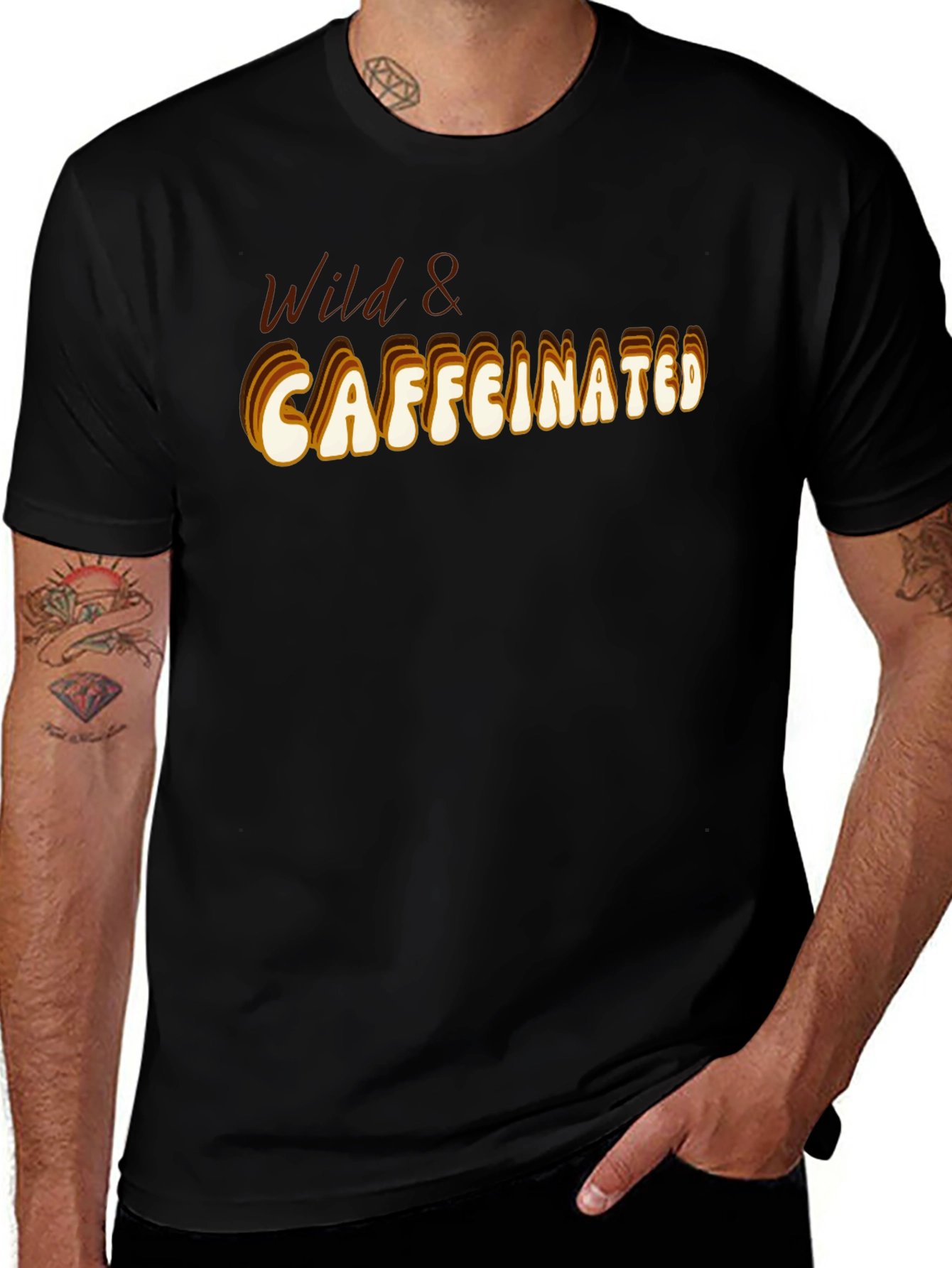 Wild & Caffeinated Black T-Shirt
