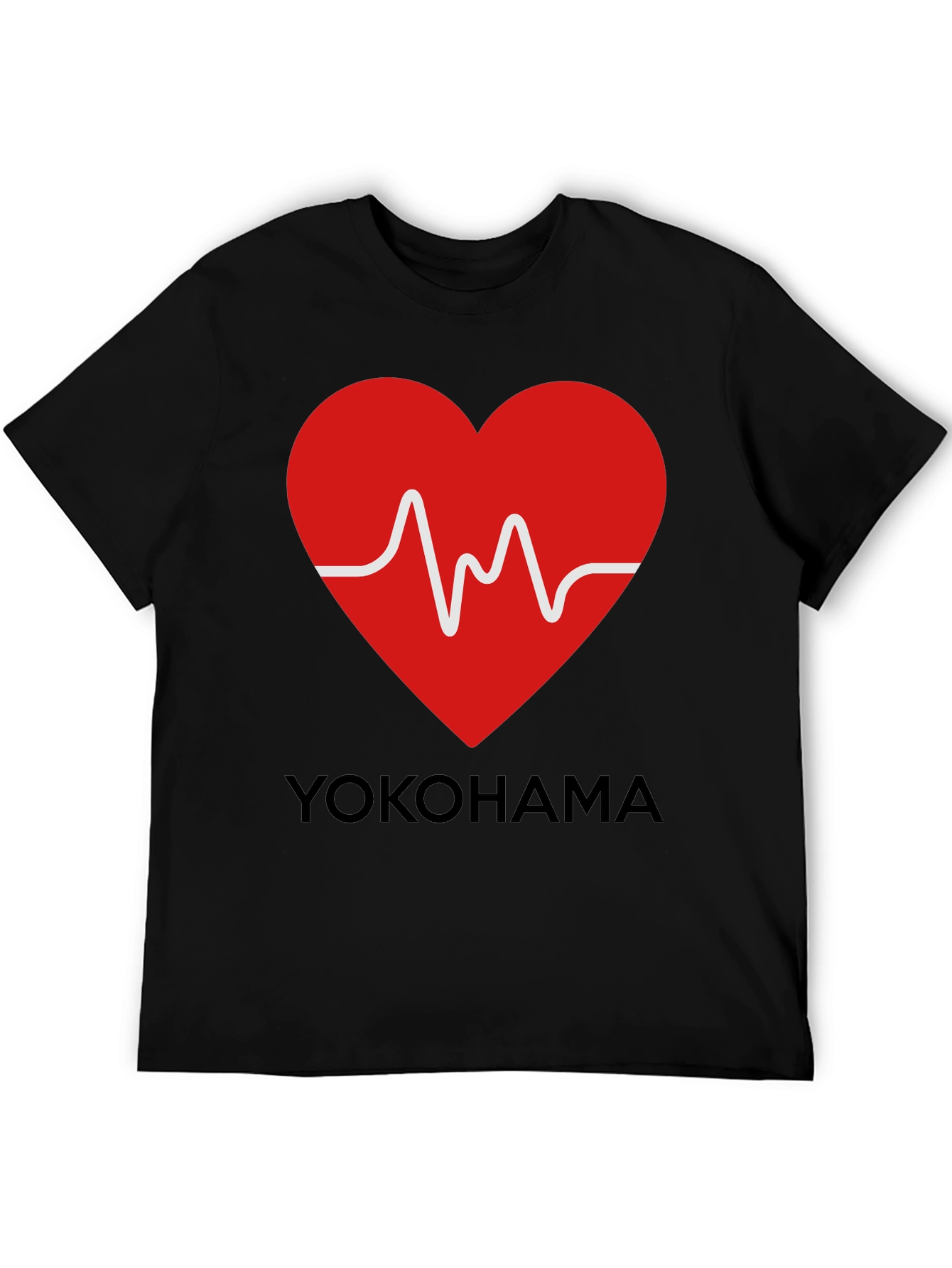 Yokohama Heartbeat Graphic Tee - Stylish Casual Wear