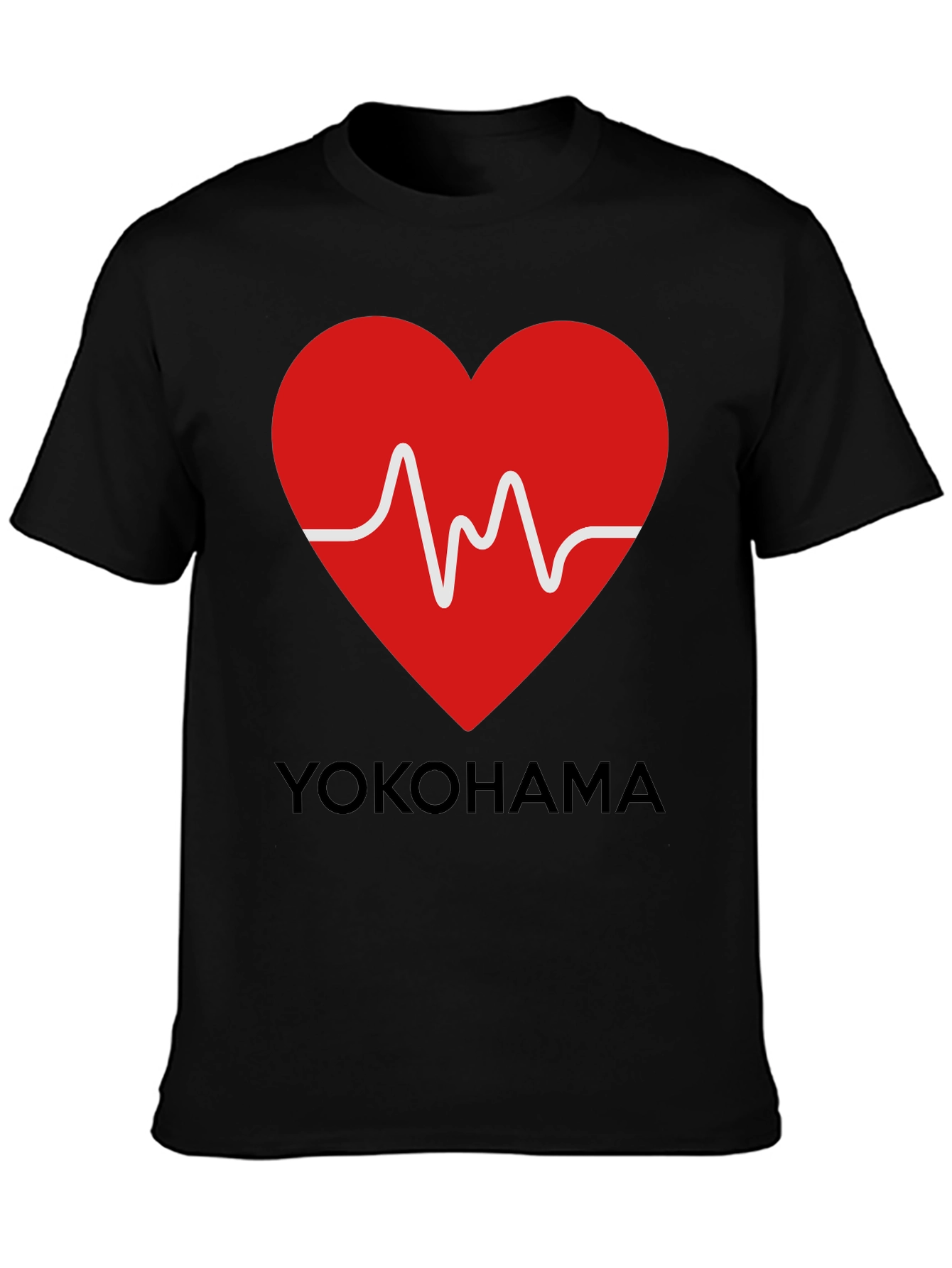 Yokohama Heartbeat Graphic Tee - Stylish Casual Wear