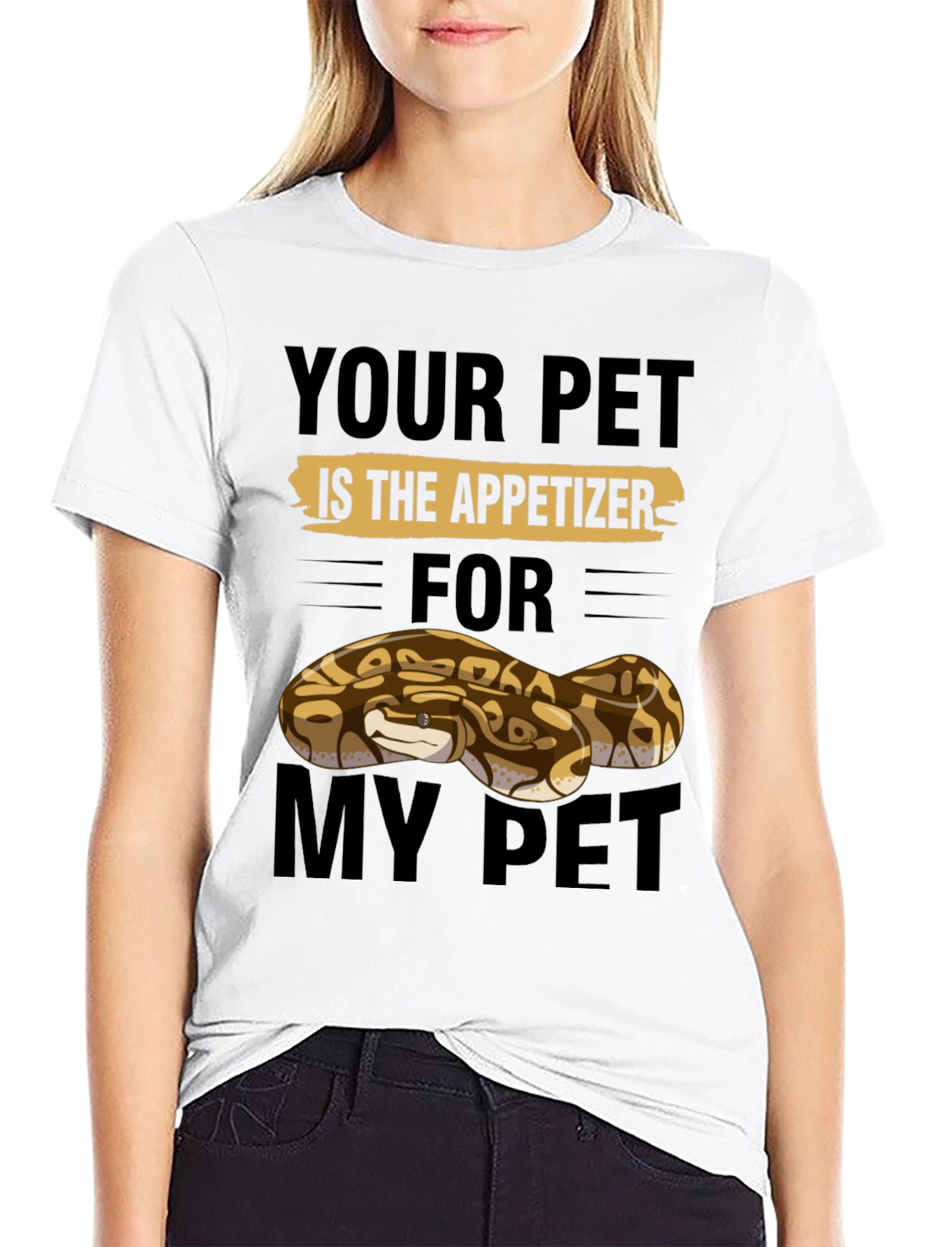 Your Pet Is The Appetizer Funny Snake T-Shirt