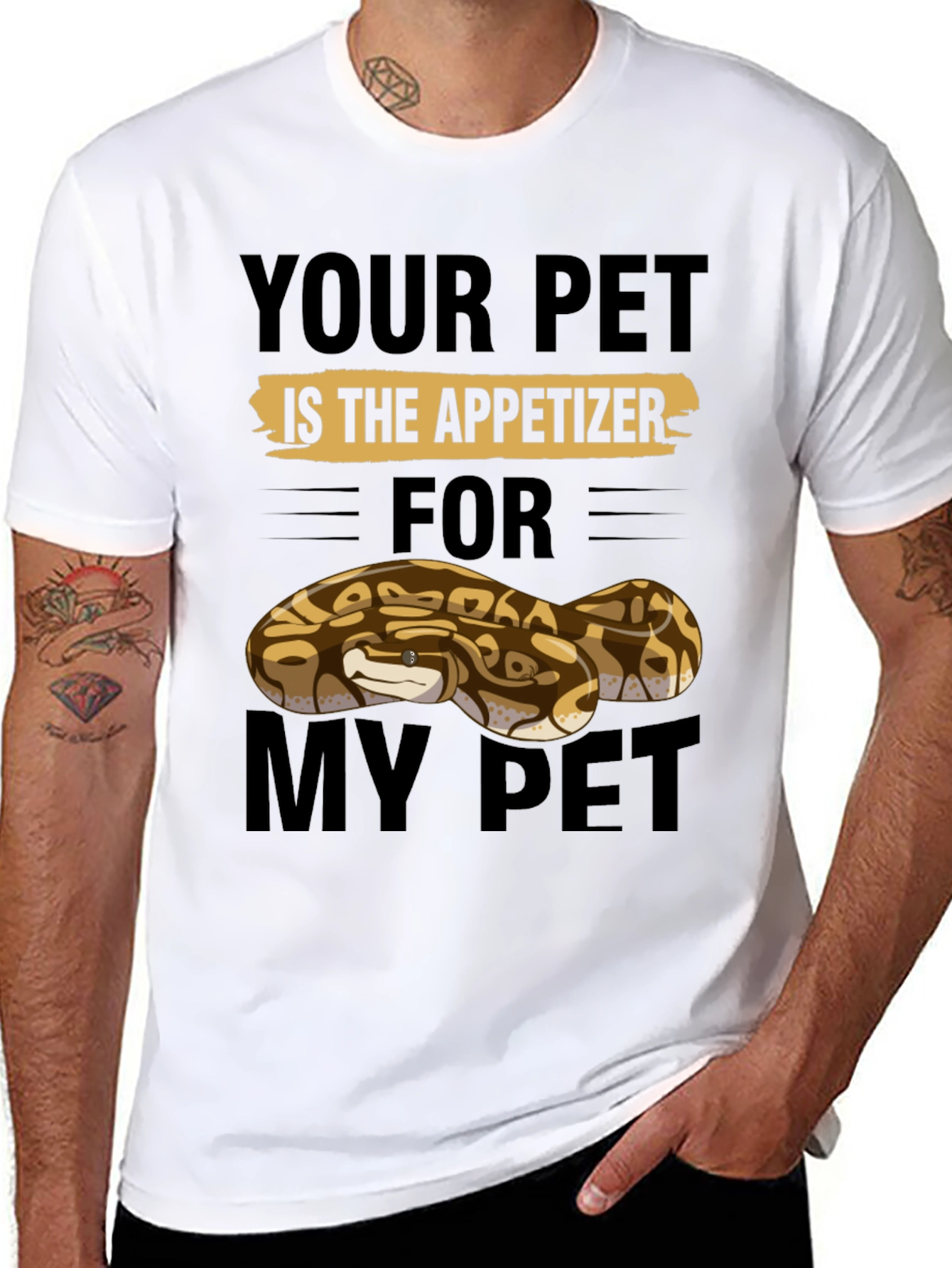 Your Pet Is The Appetizer Funny Snake T-Shirt