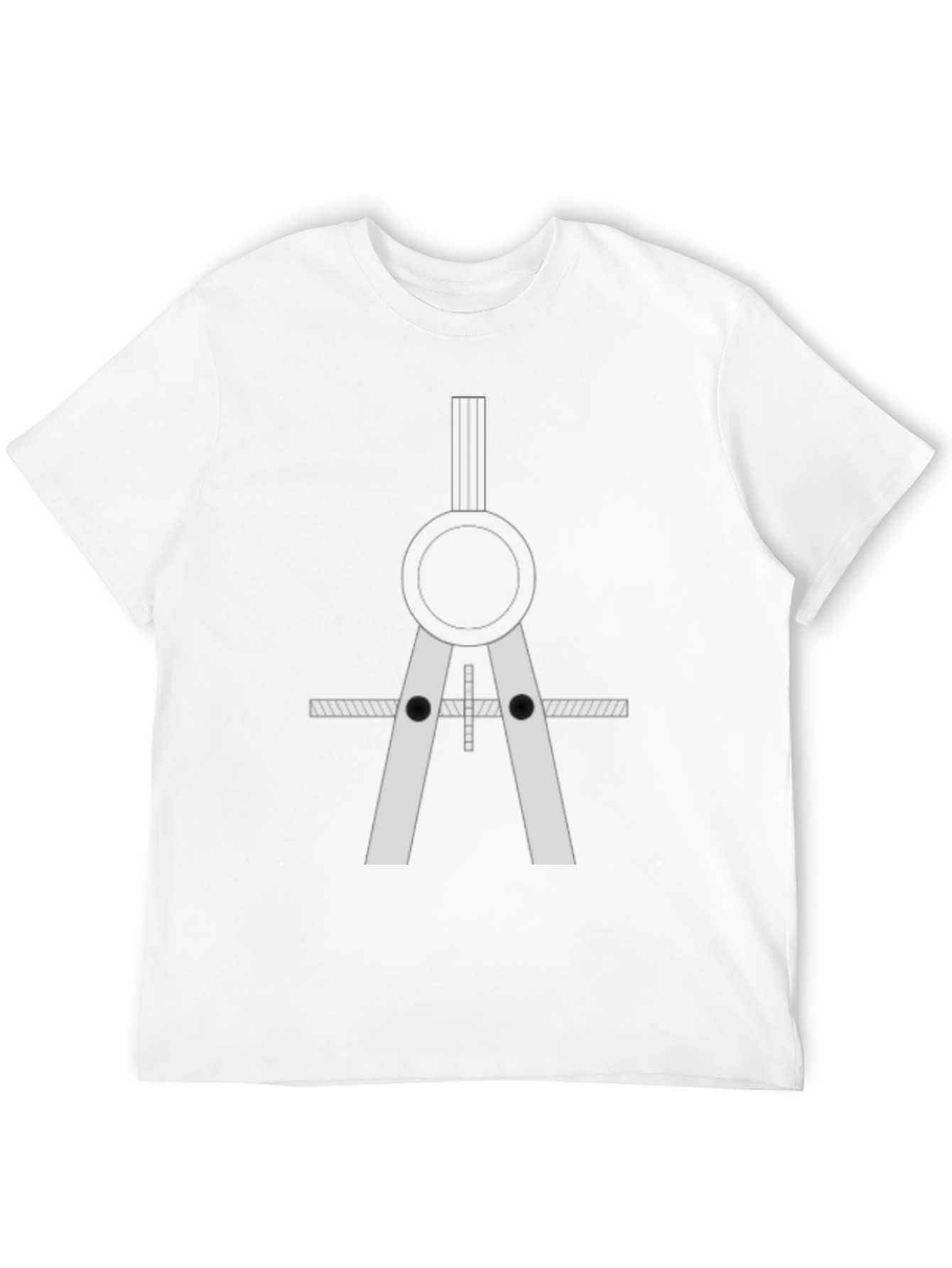 Architect Compass Graphic Tee - Black Cotton Blend