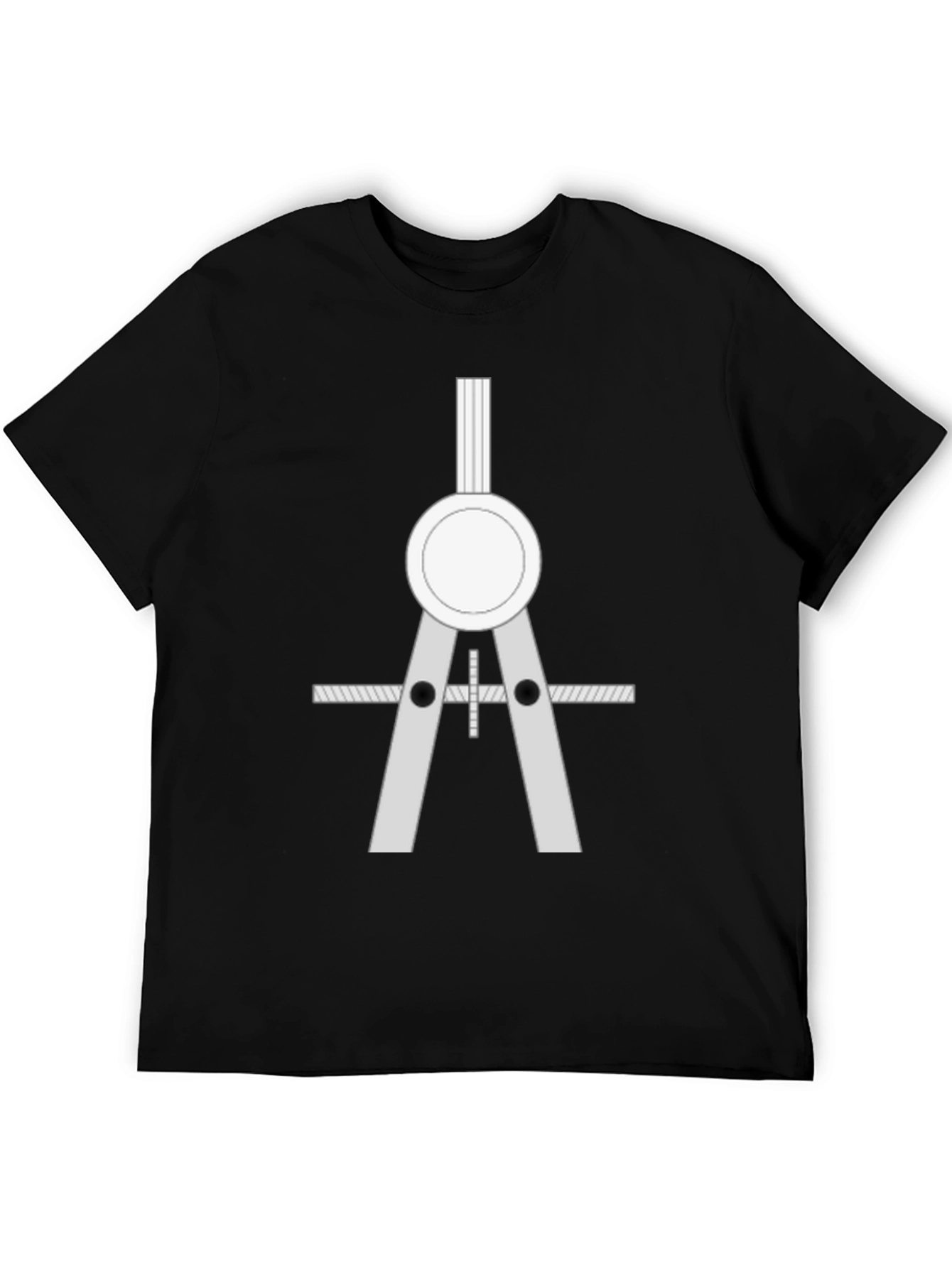 Architect Compass Graphic Tee - Black Cotton Blend
