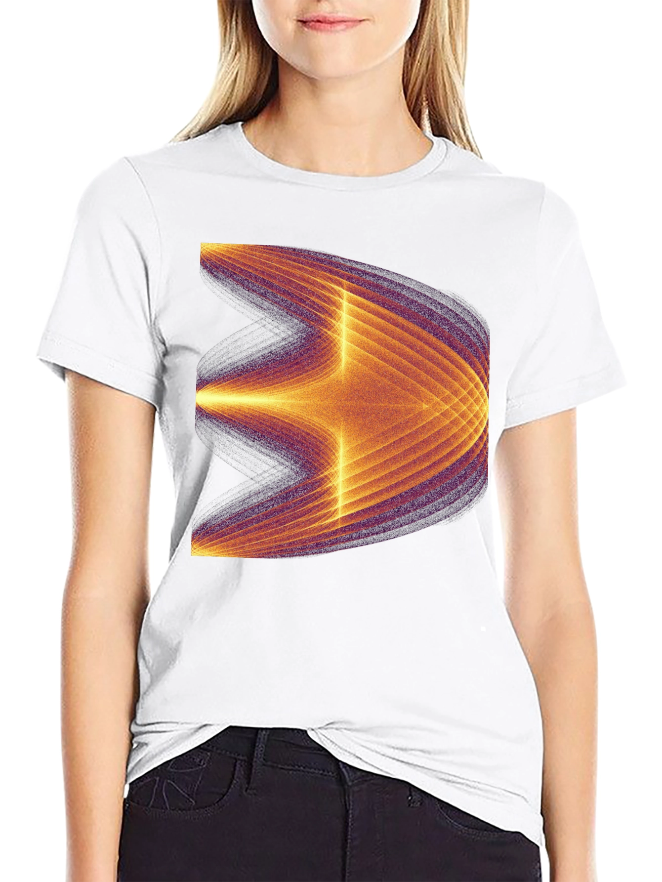 Abstract Graphic Tee - Modern Black T-Shirt