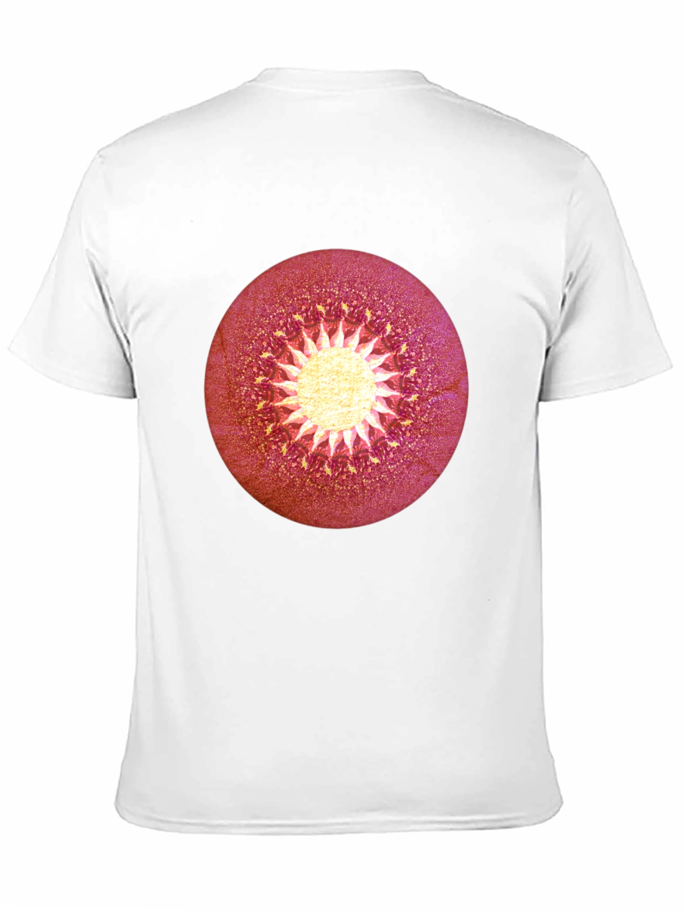 Abstract Sunburst Graphic Black T-Shirt