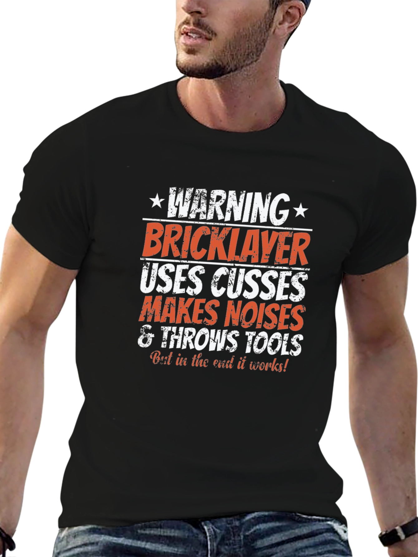 Warning Bricklayer T-Shirt