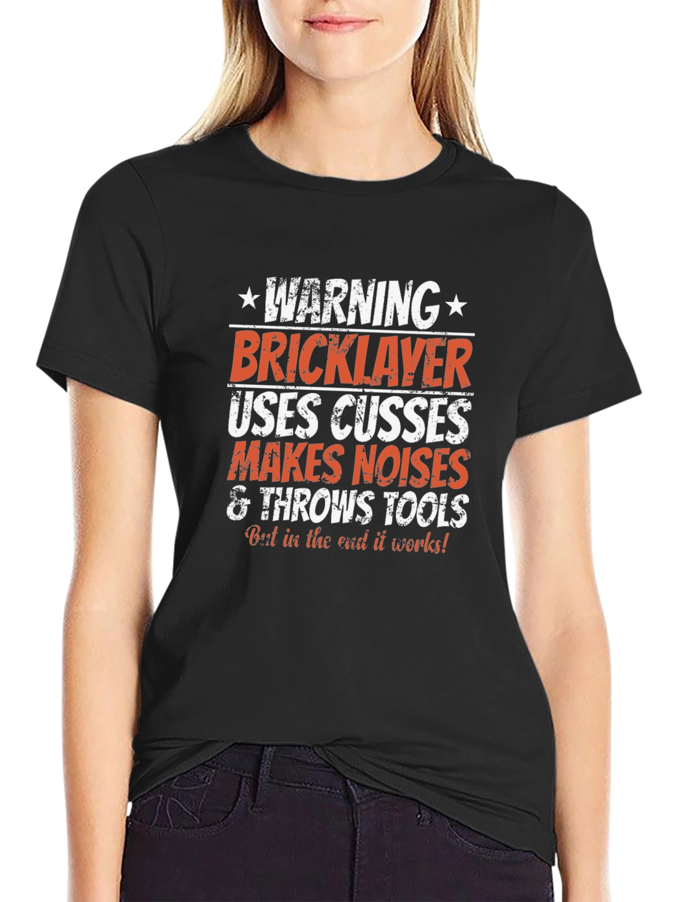 Warning Bricklayer T-Shirt