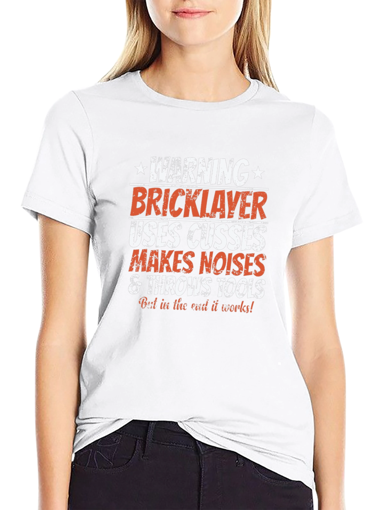 Warning Bricklayer T-Shirt