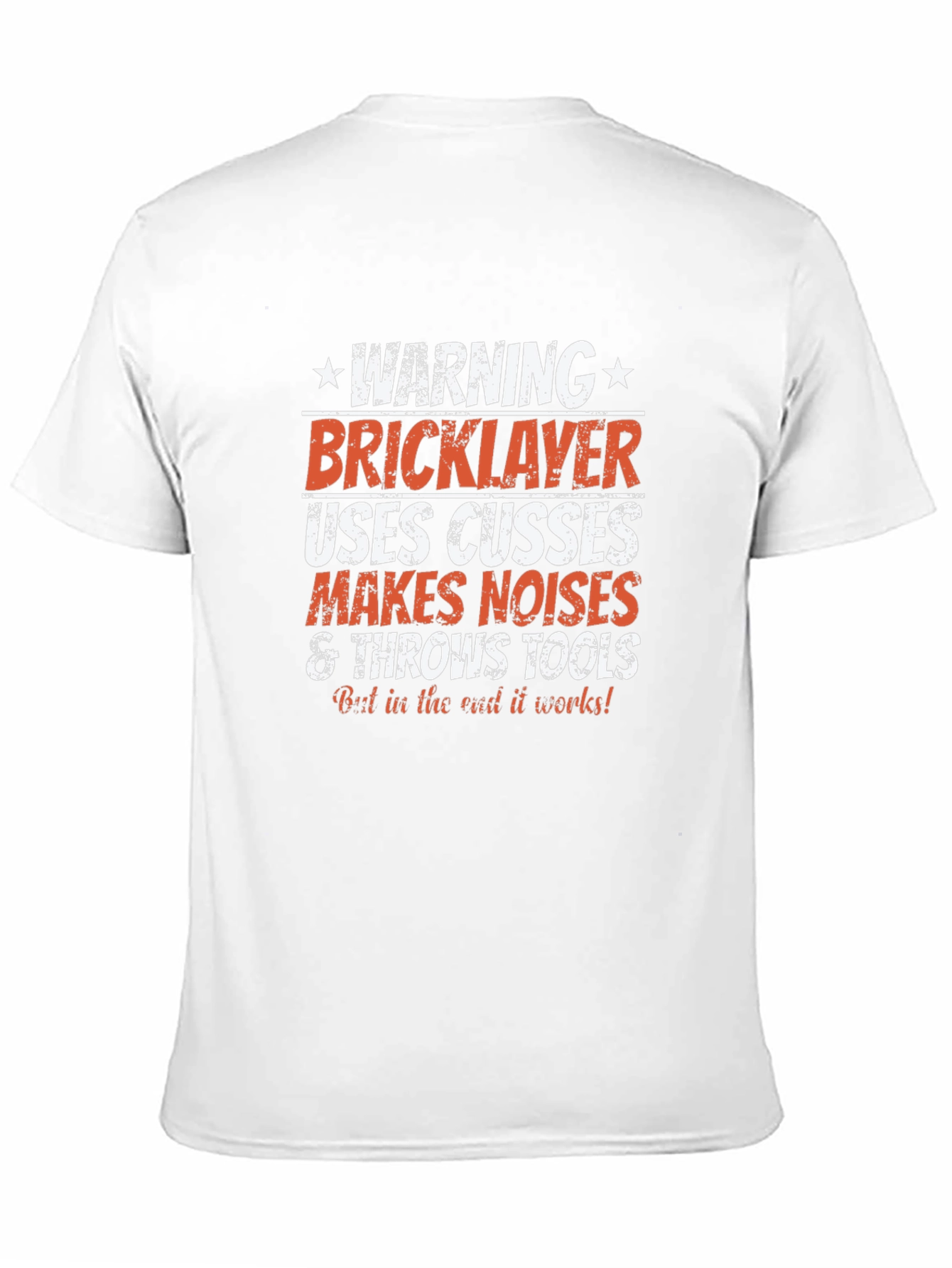 Warning Bricklayer T-Shirt