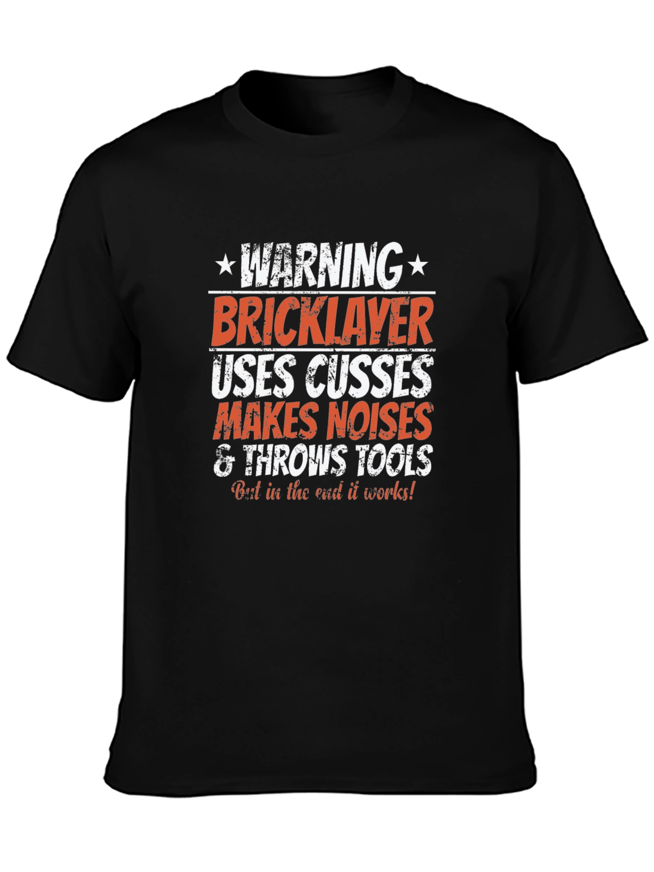 Warning Bricklayer T-Shirt