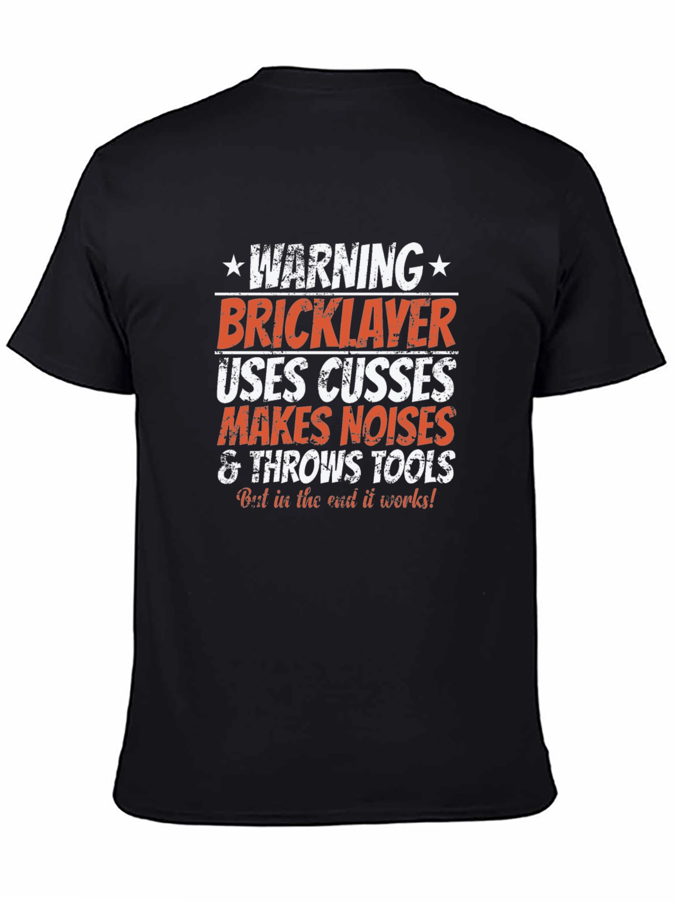 Warning Bricklayer T-Shirt