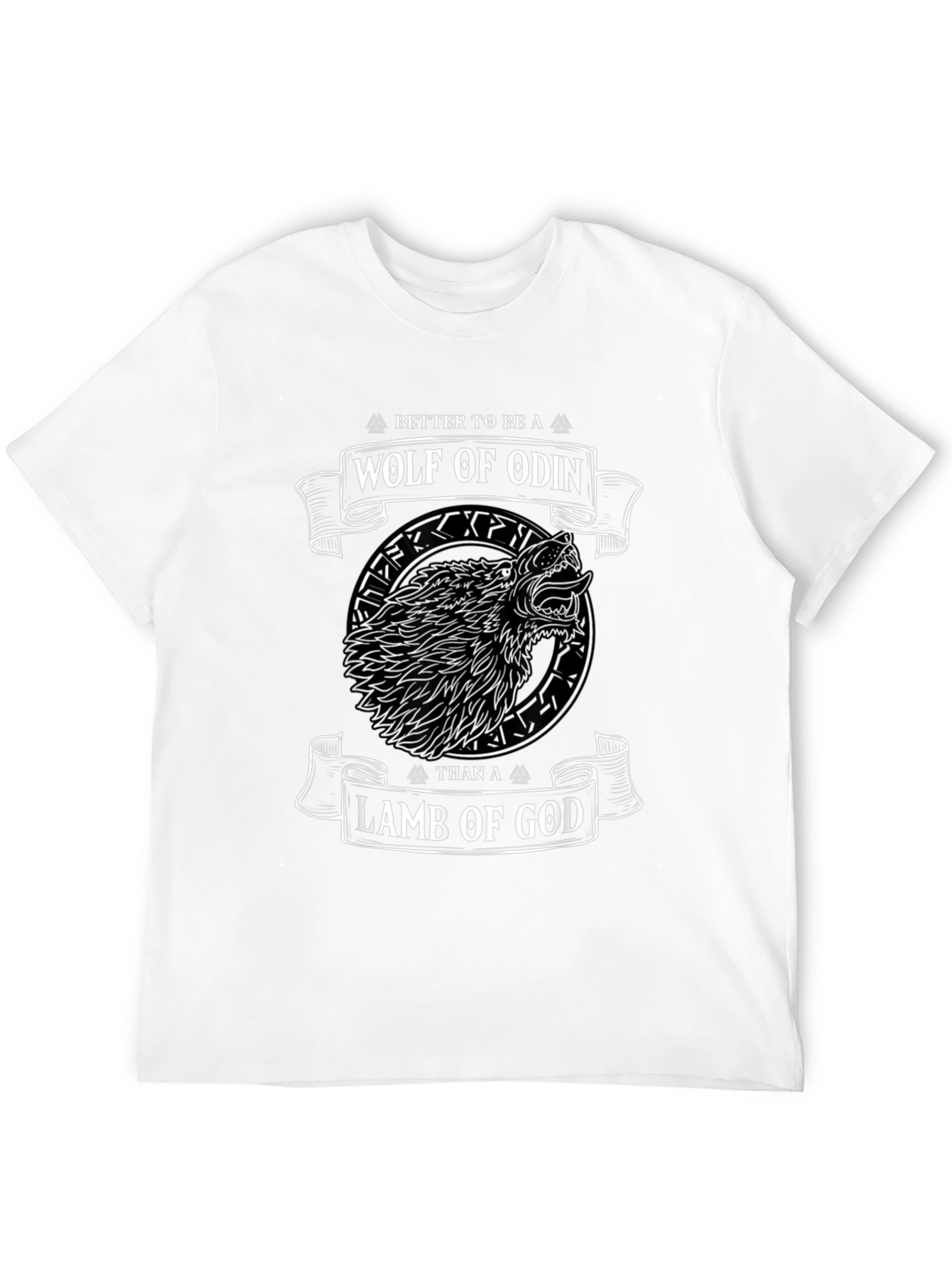 Wolf of Odin Graphic T-Shirt - Viking Design