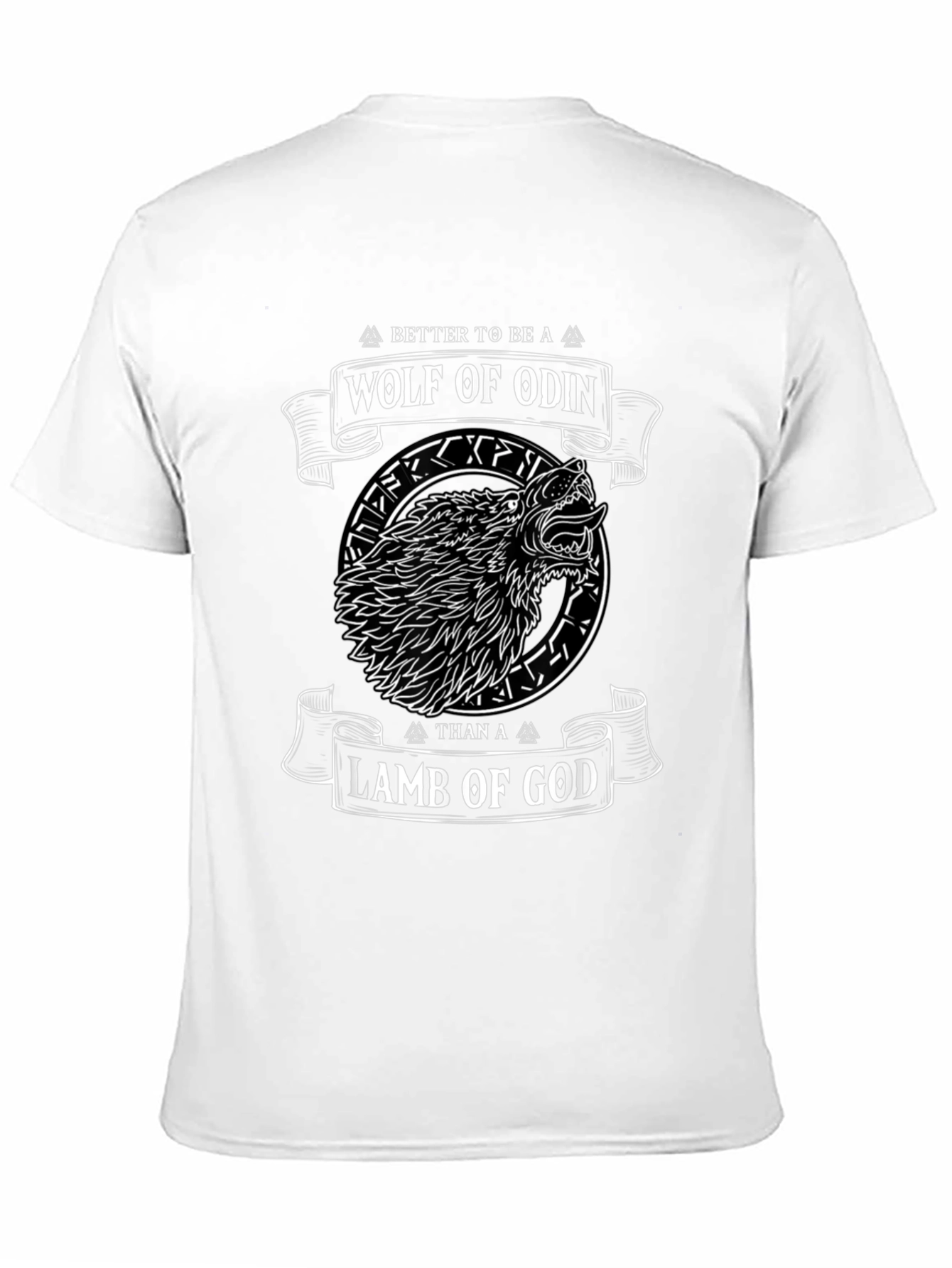 Wolf of Odin Graphic T-Shirt - Viking Design