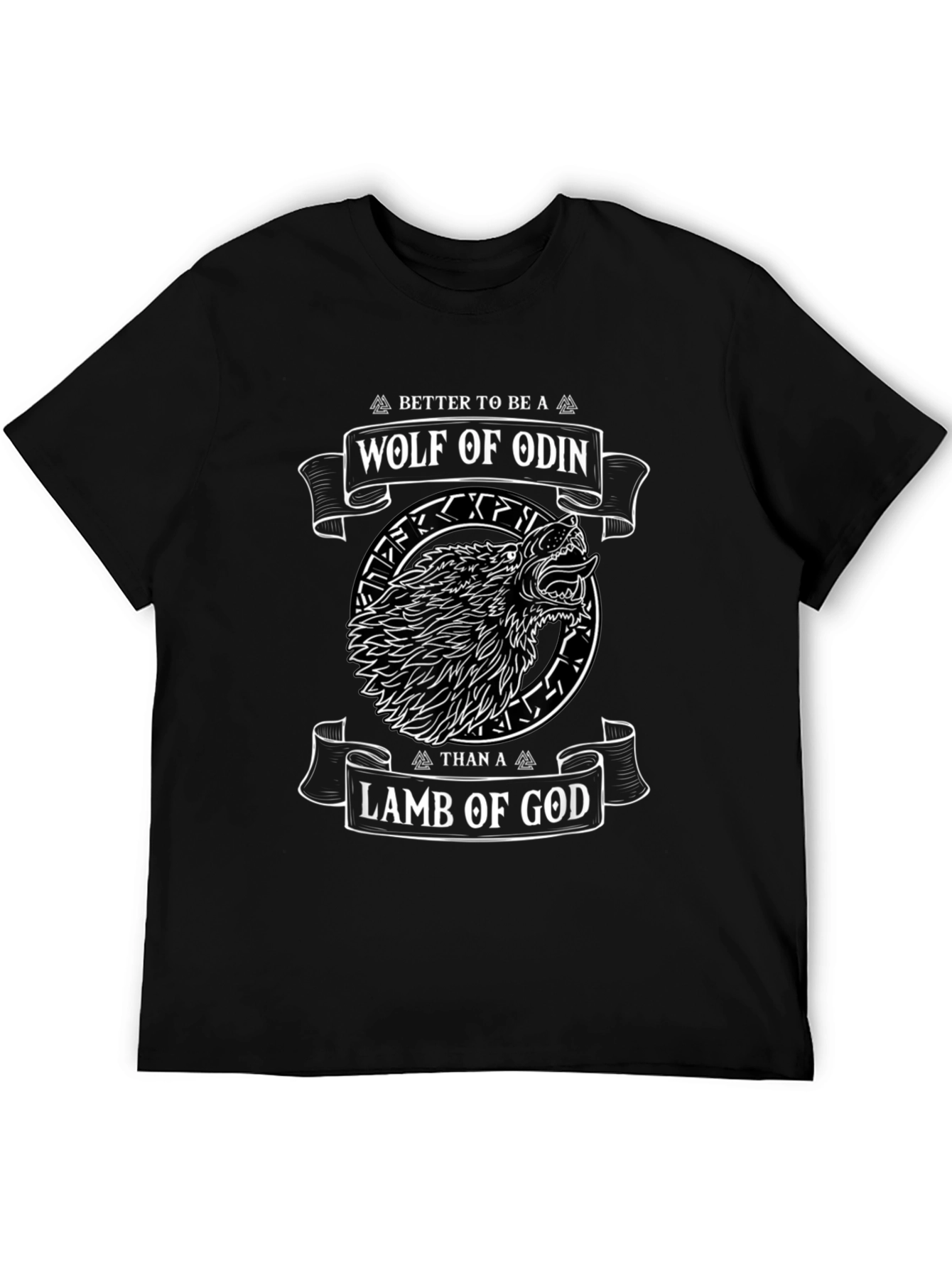 Wolf of Odin Graphic T-Shirt - Viking Design