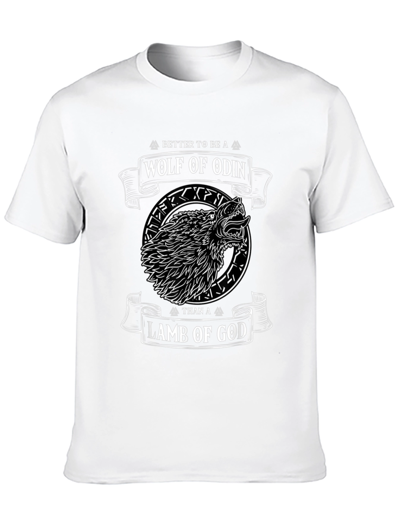 Wolf of Odin Graphic T-Shirt - Viking Design