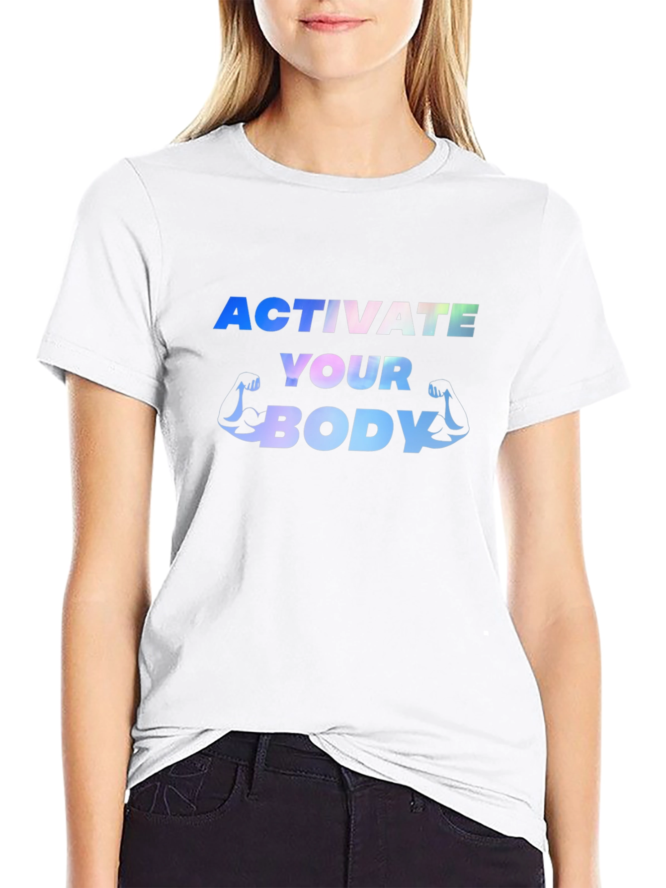 Activate Your Body Black Graphic Tee