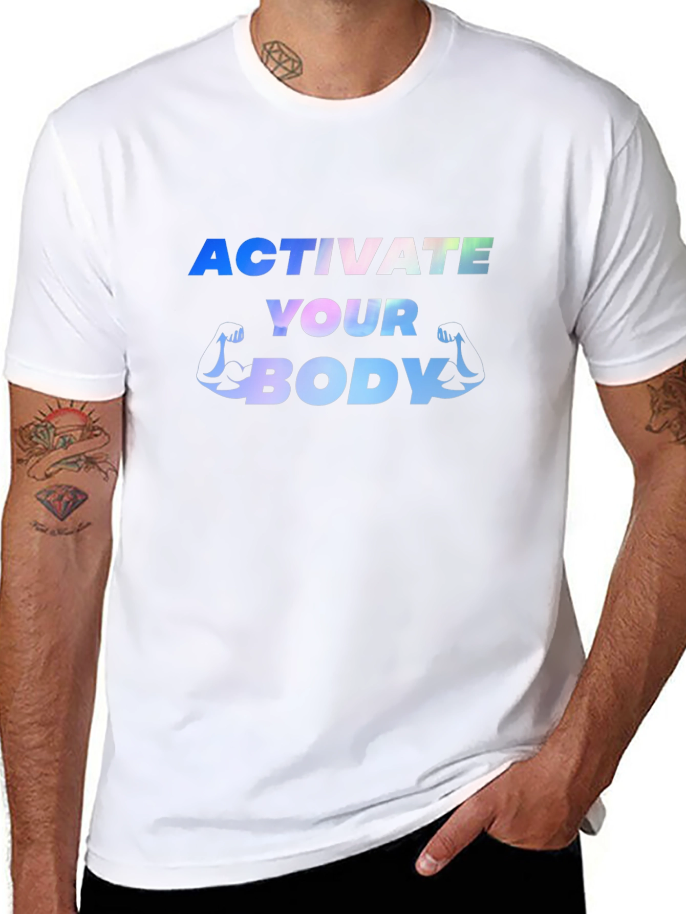 Activate Your Body Black Graphic Tee