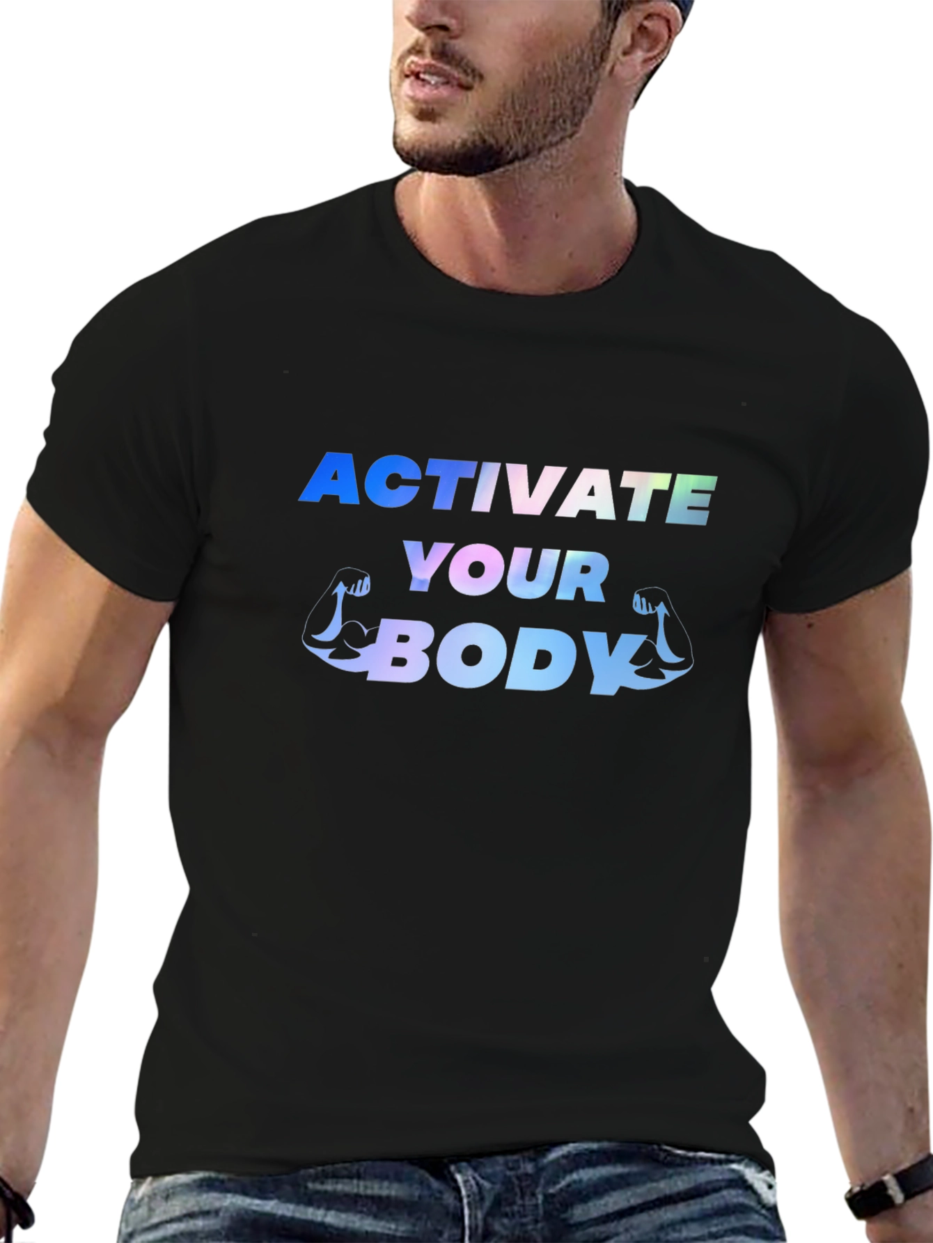 Activate Your Body Black Graphic Tee