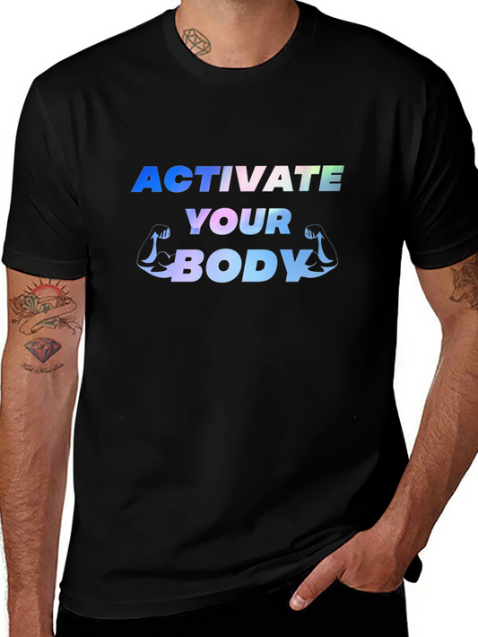 Activate Your Body Black Graphic Tee