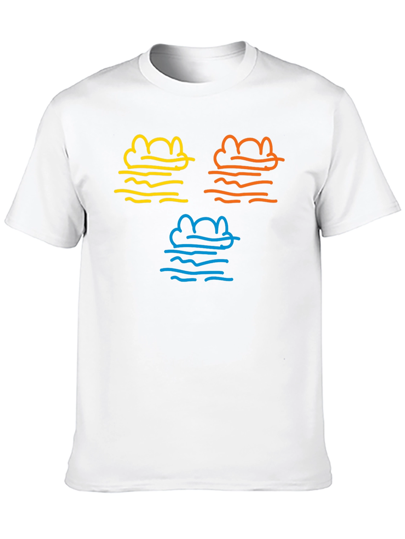 Abstract Weather Graphic Tee - Black