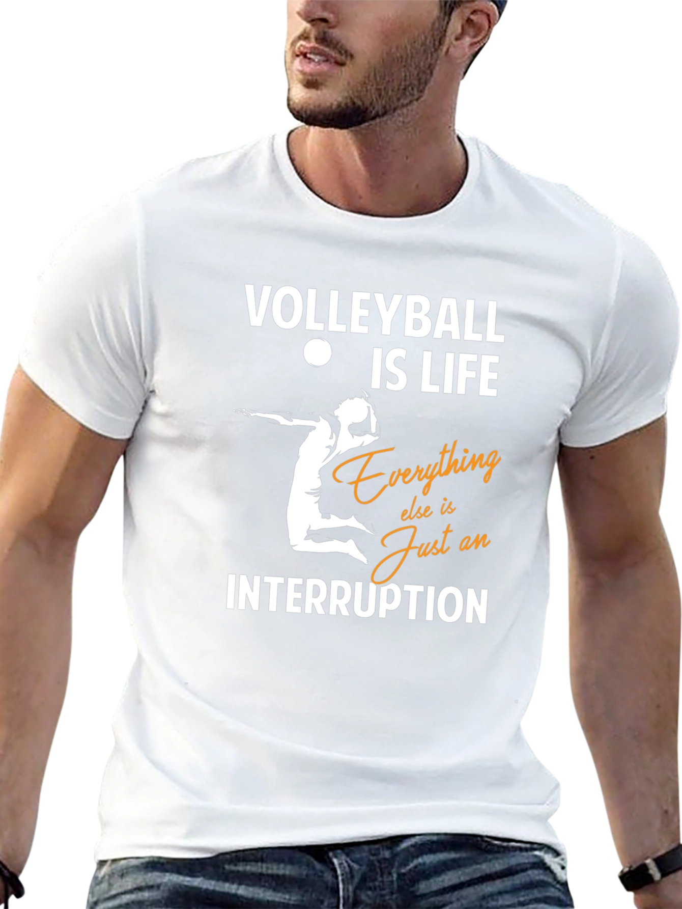 Volleyball Is Life Graphic Tee
