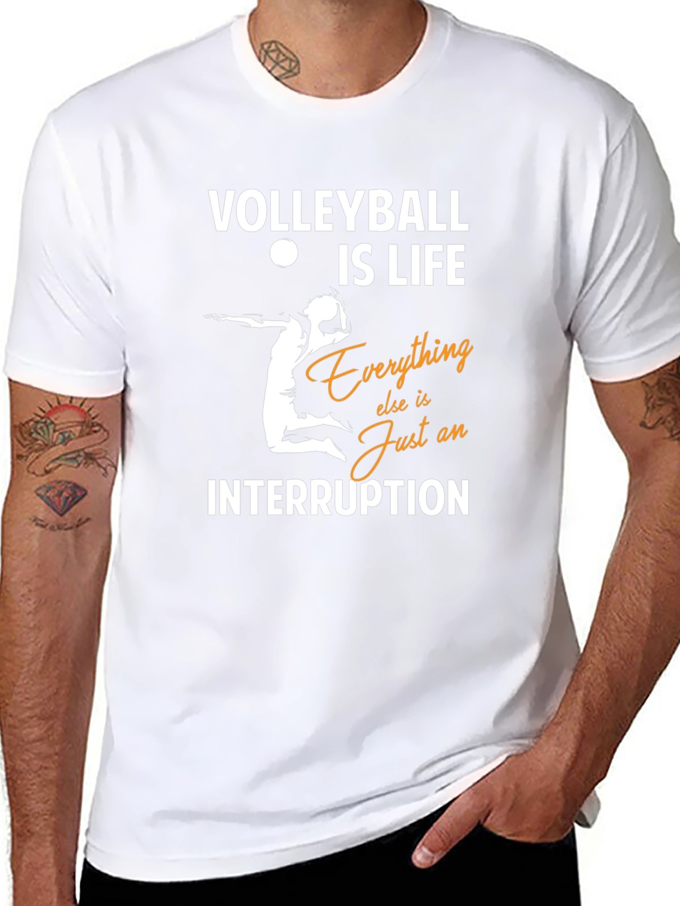Volleyball Is Life Graphic Tee