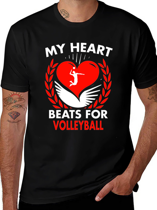 Volleyball Heartbeat Graphic Tee