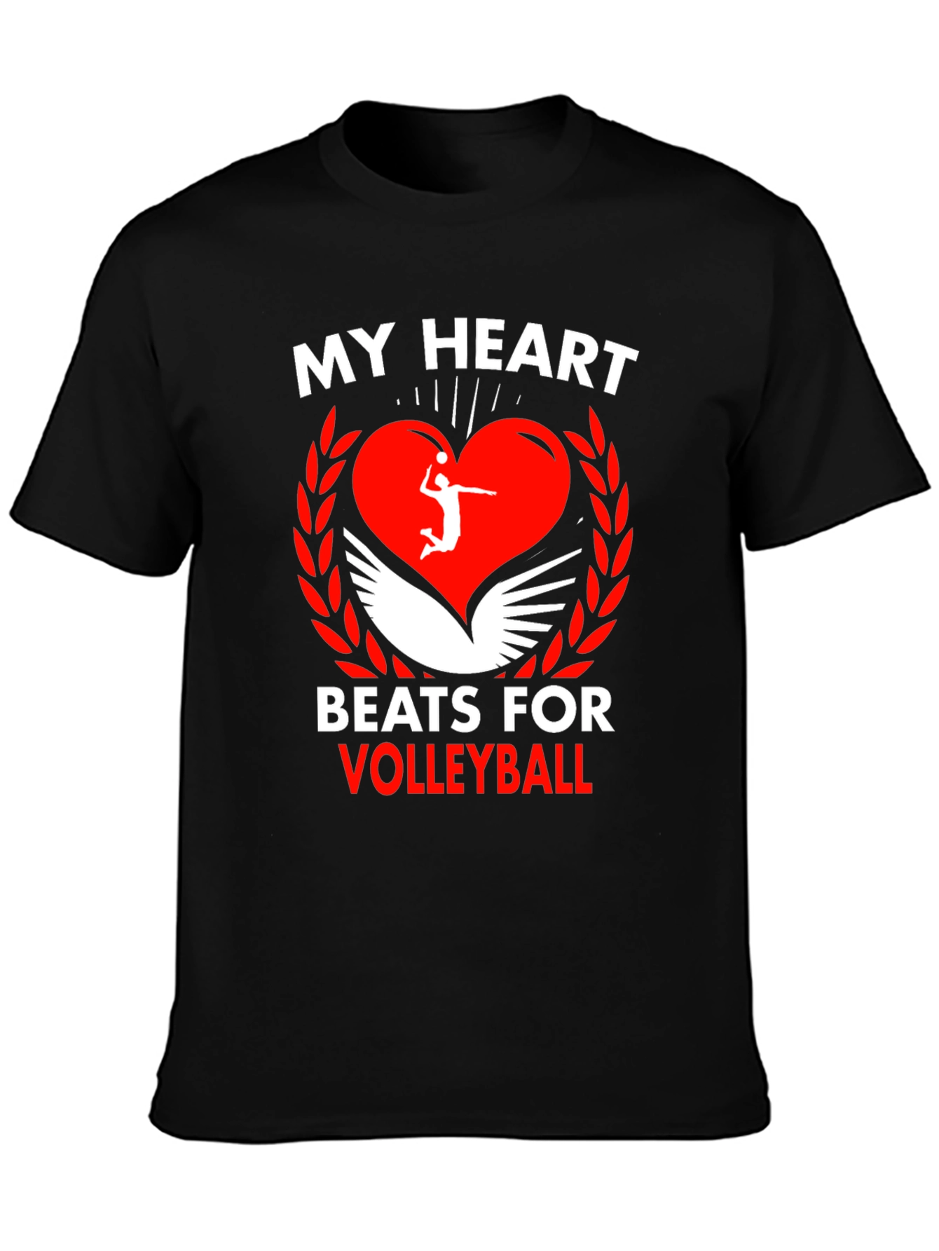 Volleyball Heartbeat Graphic Tee