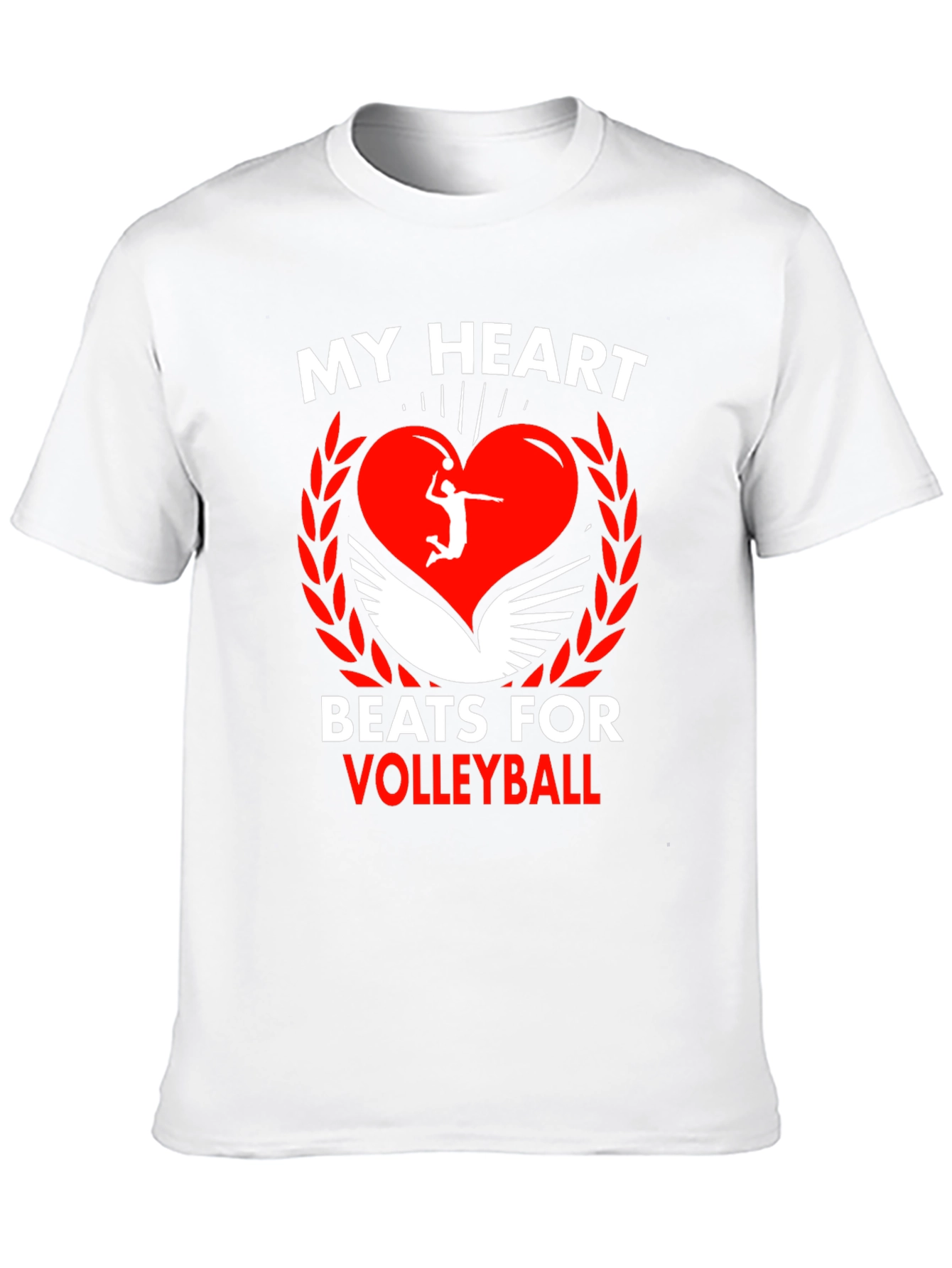 Volleyball Heartbeat Graphic Tee
